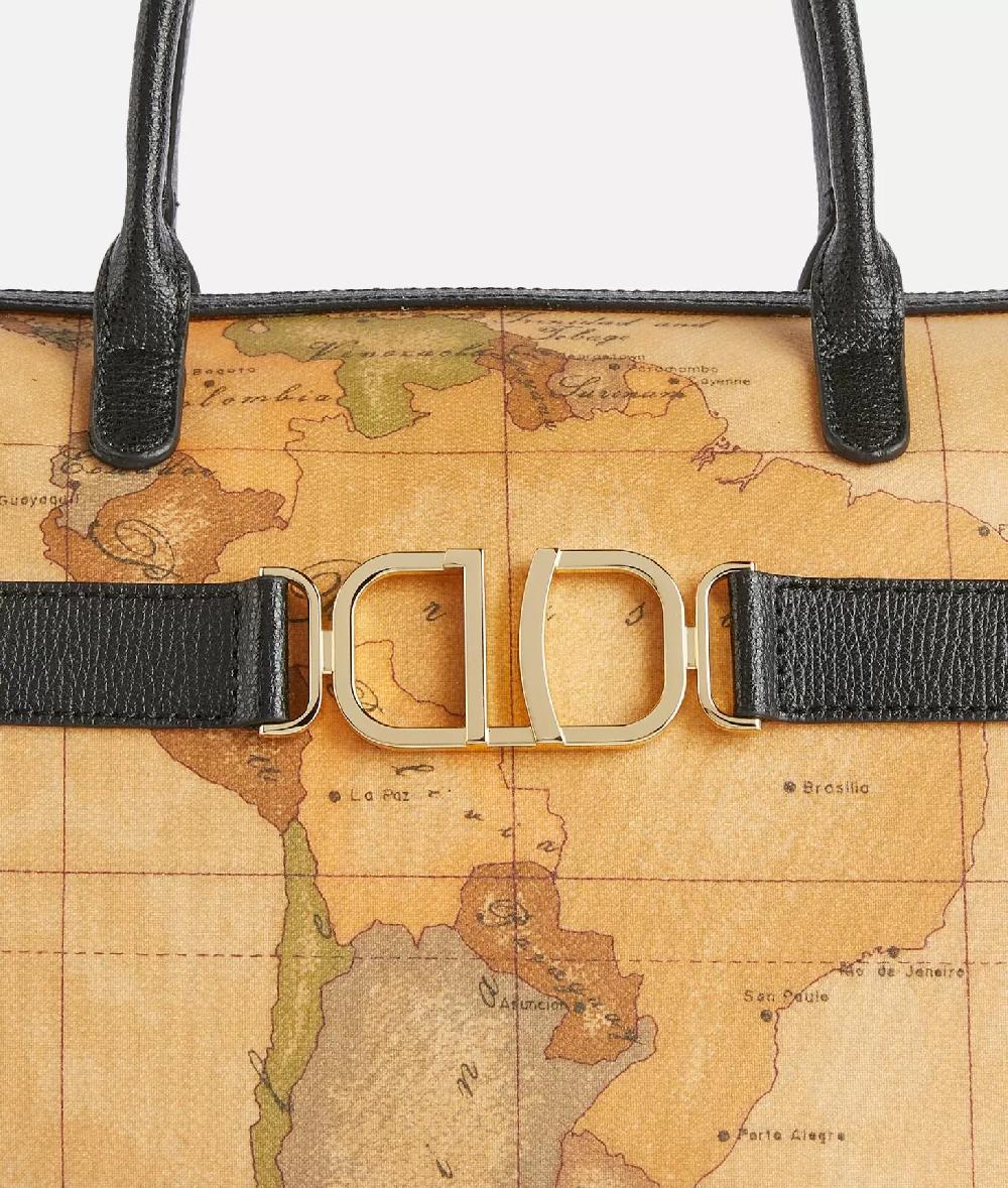 Alviero Martini 1a Classe 3D Geo Bauletto Con Tracolla Nero