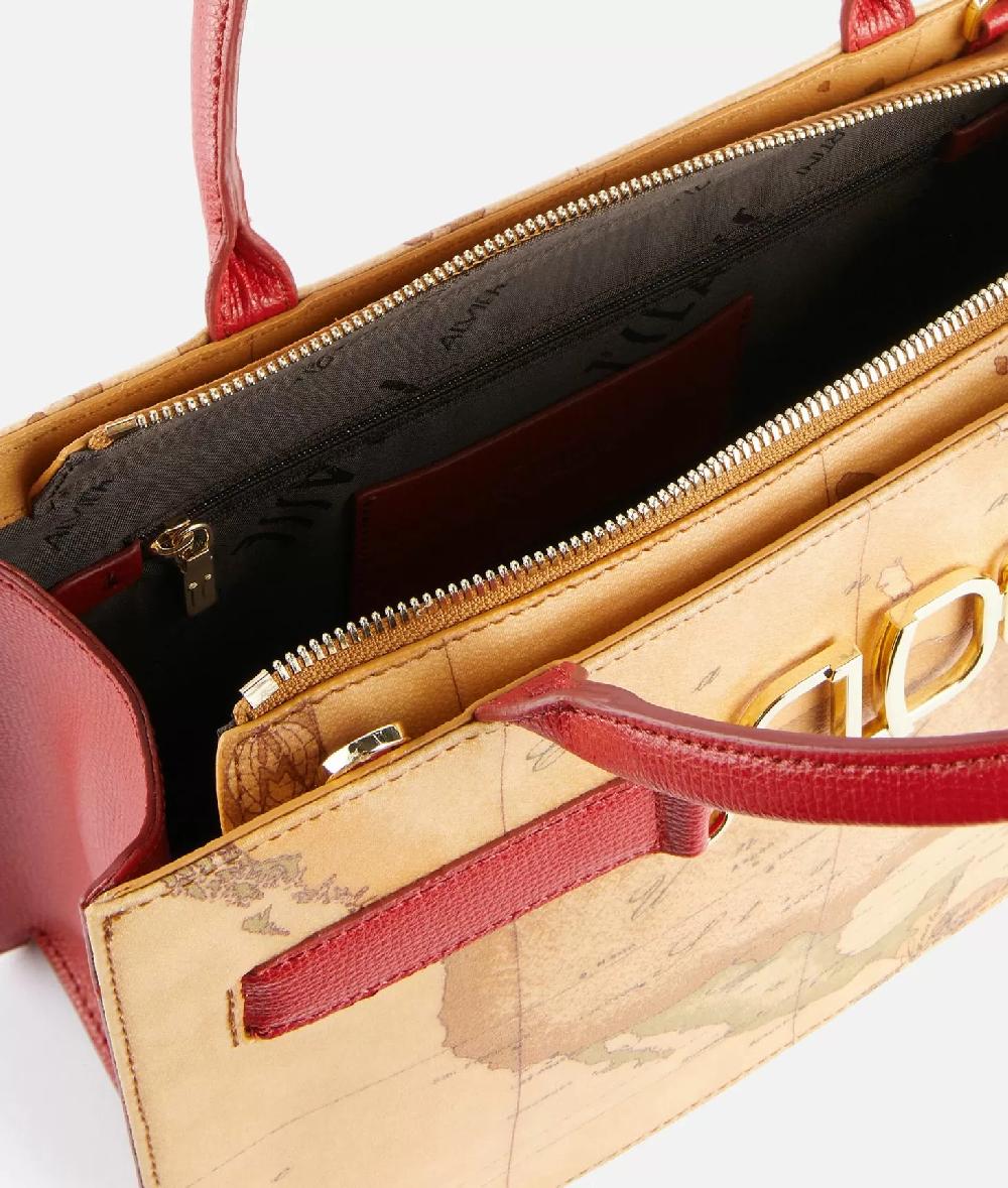 Alviero Martini 1a Classe 3D Geo Borsa A Mano Con Tracolla Lampone