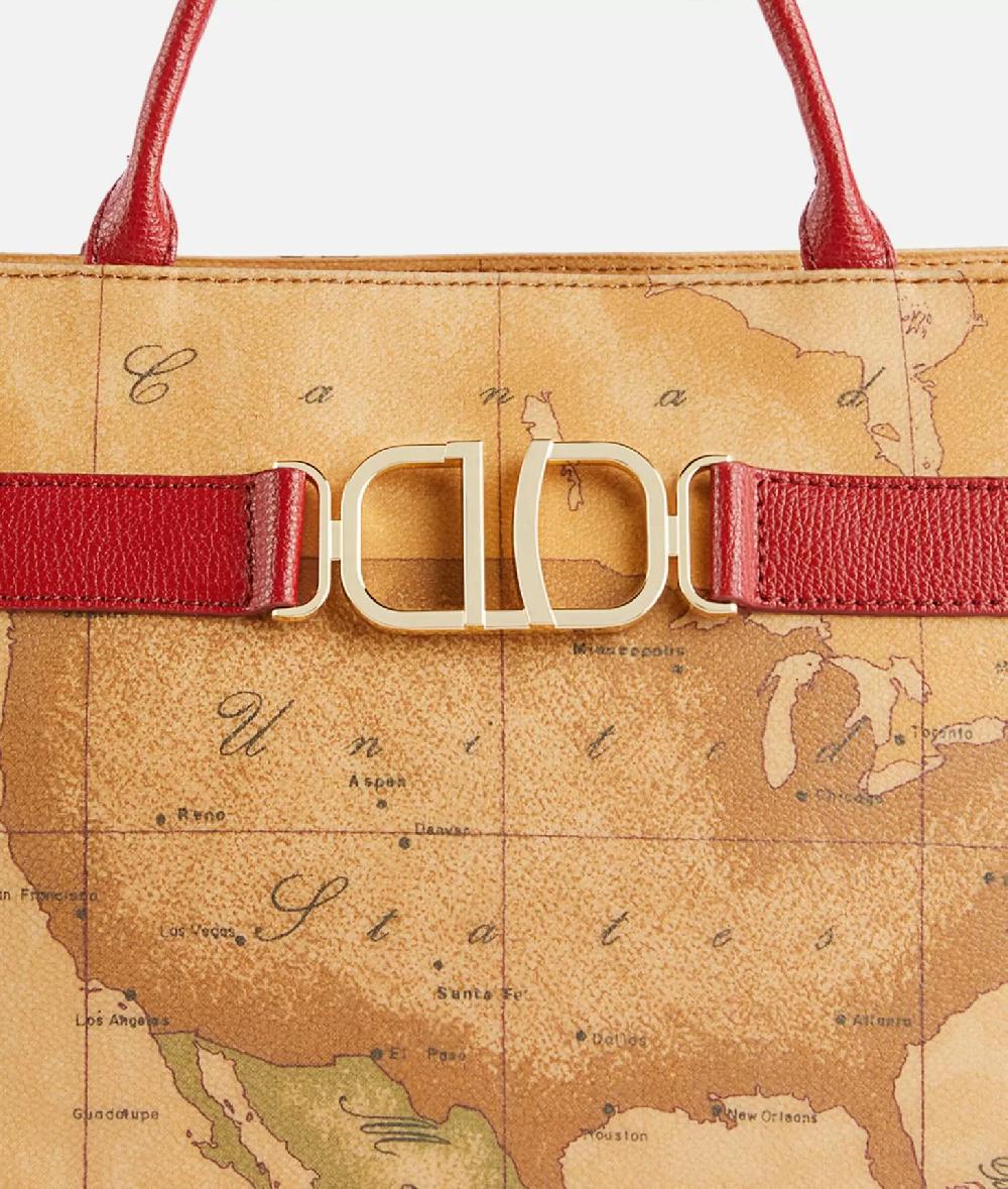 Alviero Martini 1a Classe 3D Geo Borsa A Mano Con Tracolla Lampone