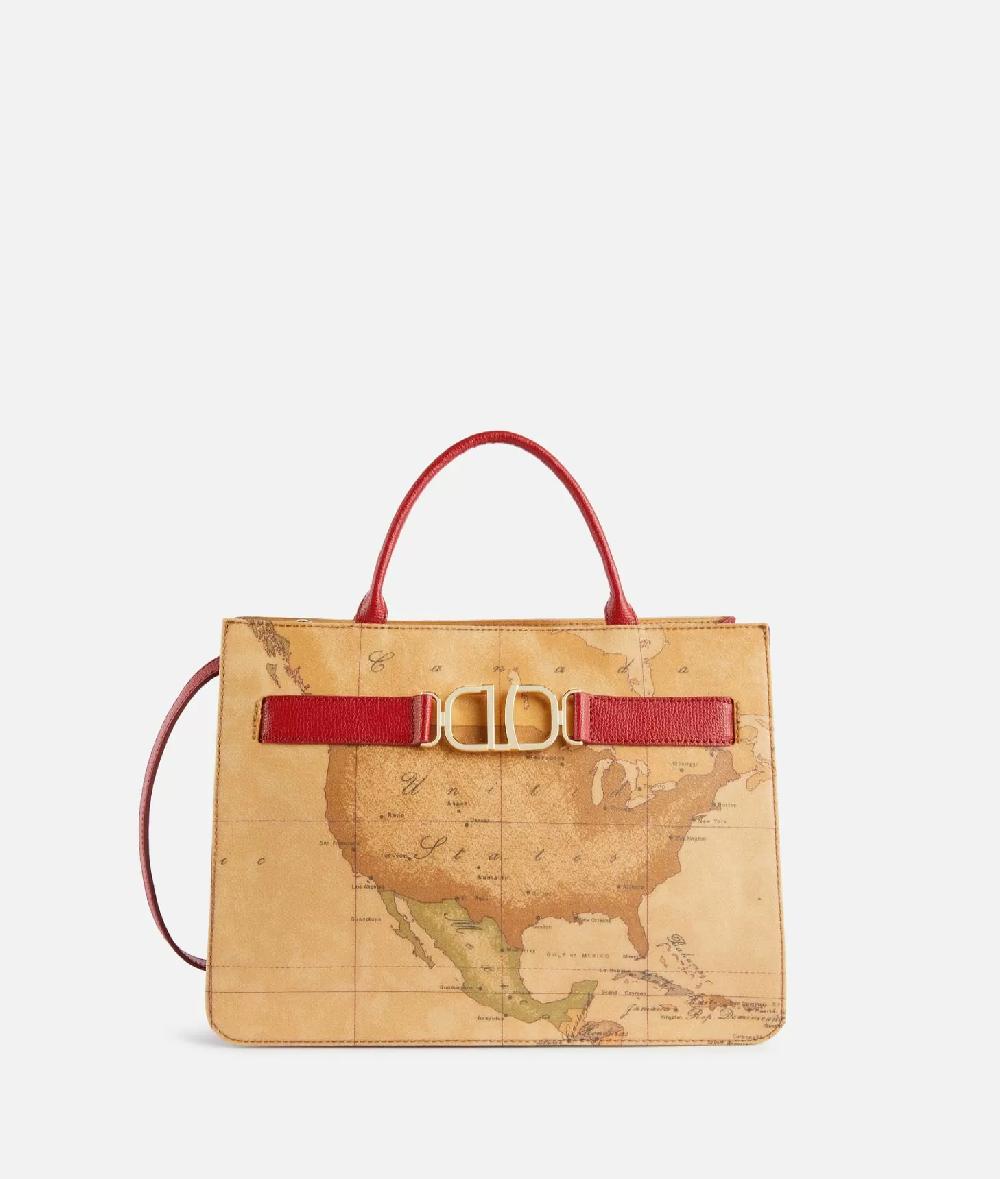 Alviero martini 1a classe 3D Geo borsa a mano con tracolla Lampone