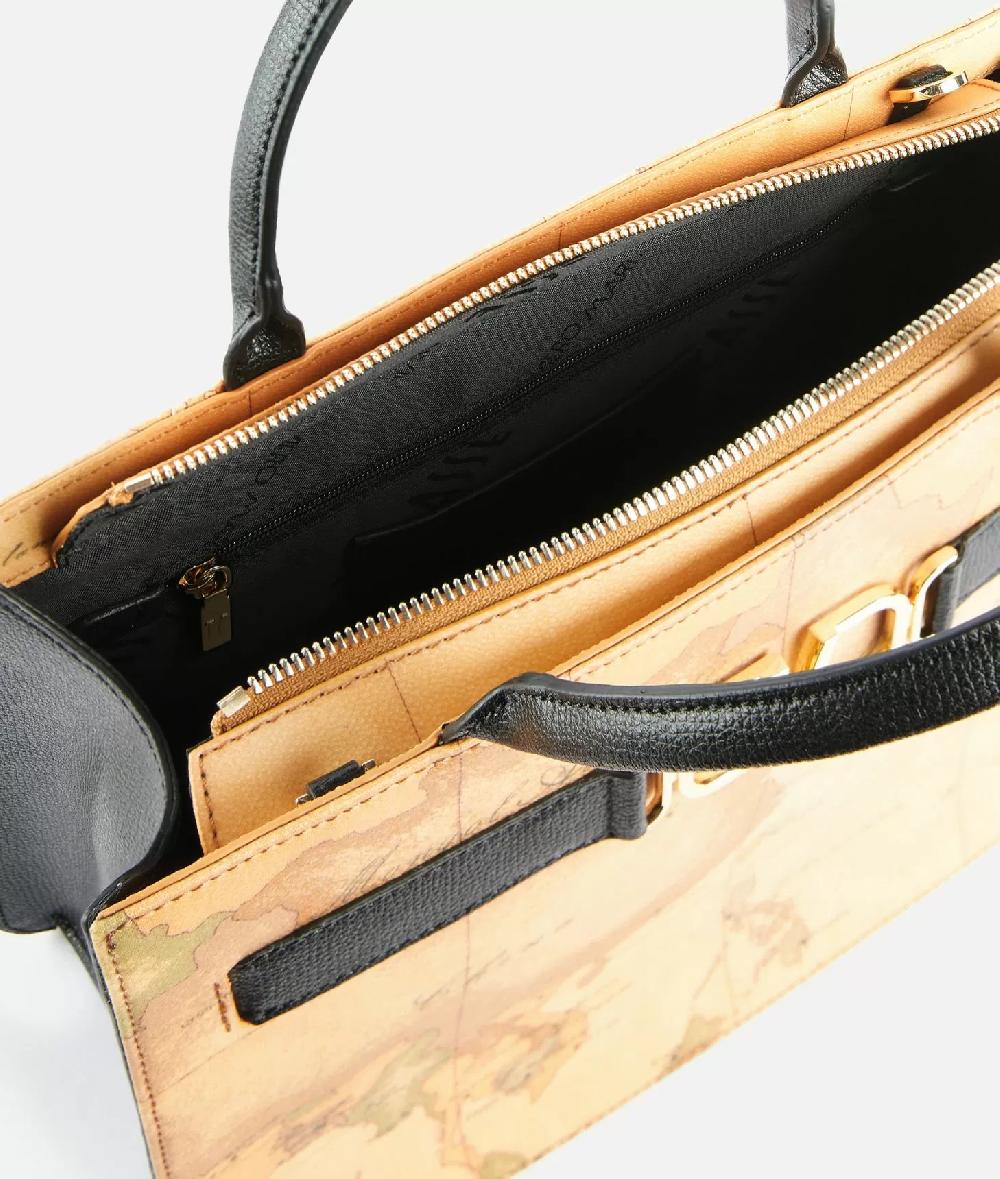 Alviero Martini 1a Classe 3D Geo Borsa A Mano Con Tracolla Nera