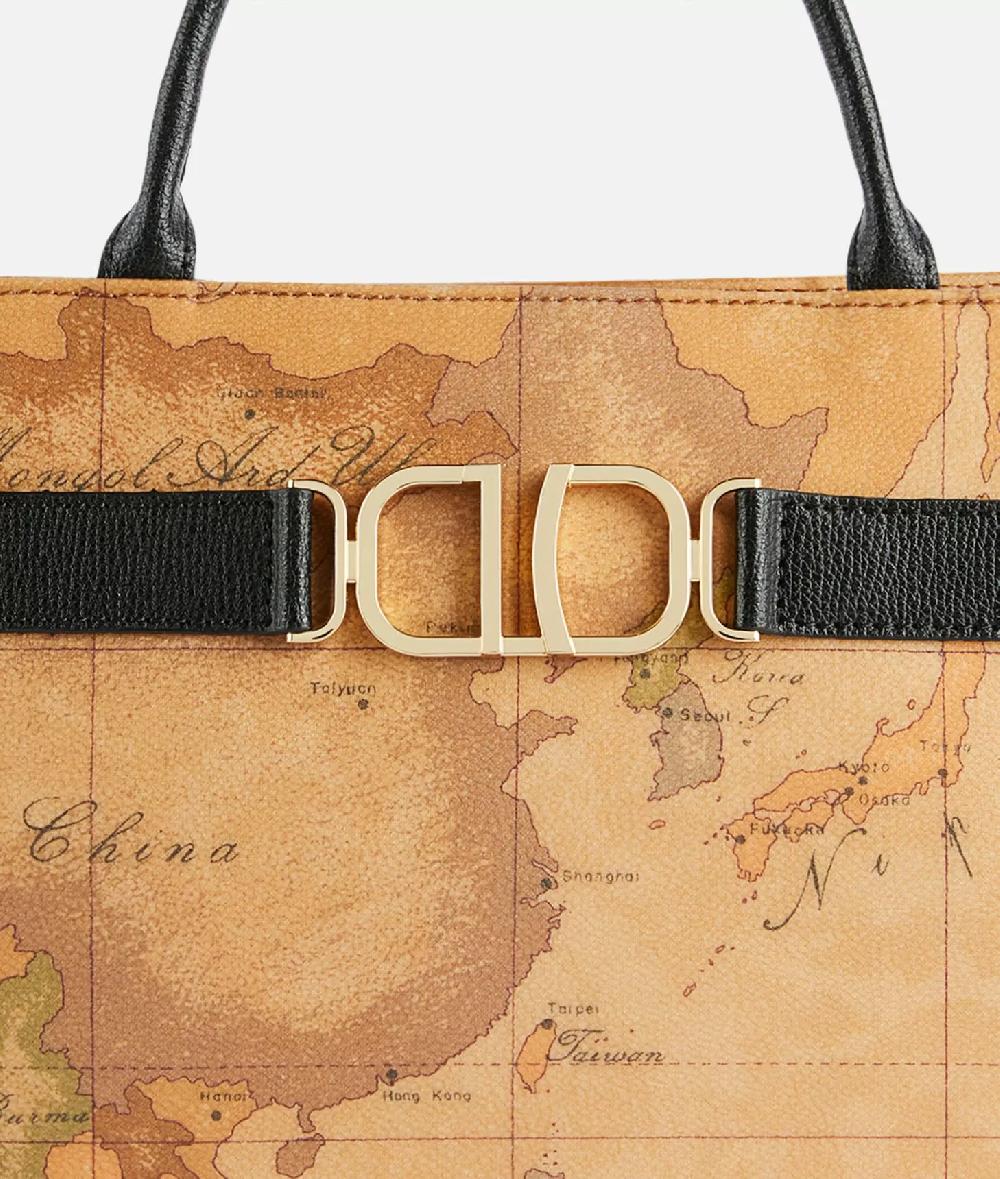 Alviero Martini 1a Classe 3D Geo Borsa A Mano Con Tracolla Nera