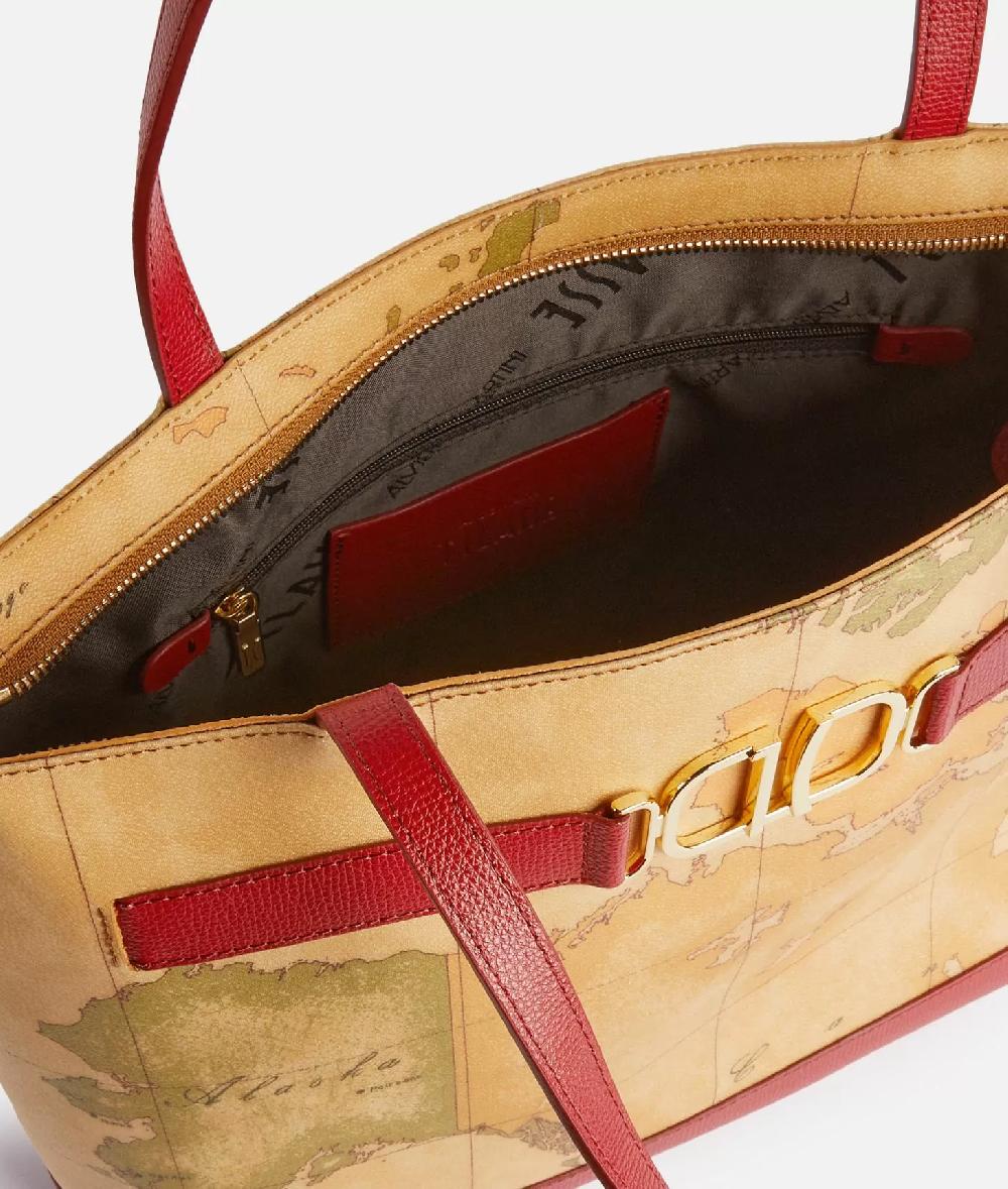 Alviero Martini 1a Classe 3D Geo Borsa Shopping Lampone