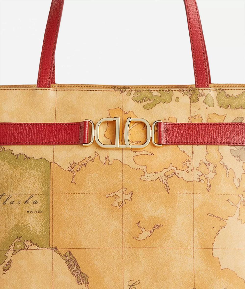 Alviero Martini 1a Classe 3D Geo Borsa Shopping Lampone