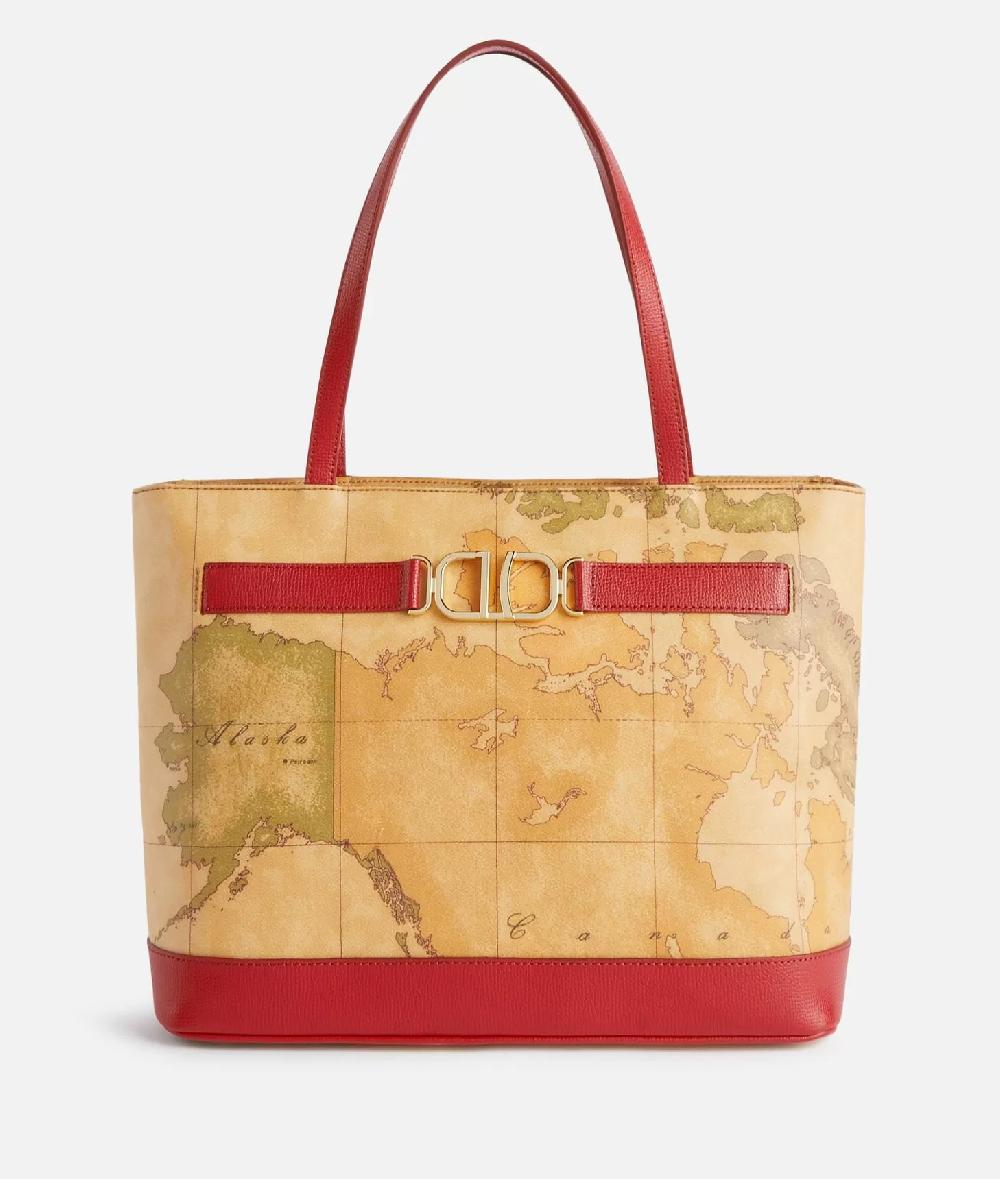 Alviero martini 1a classe 3D Geo borsa shopping Lampone