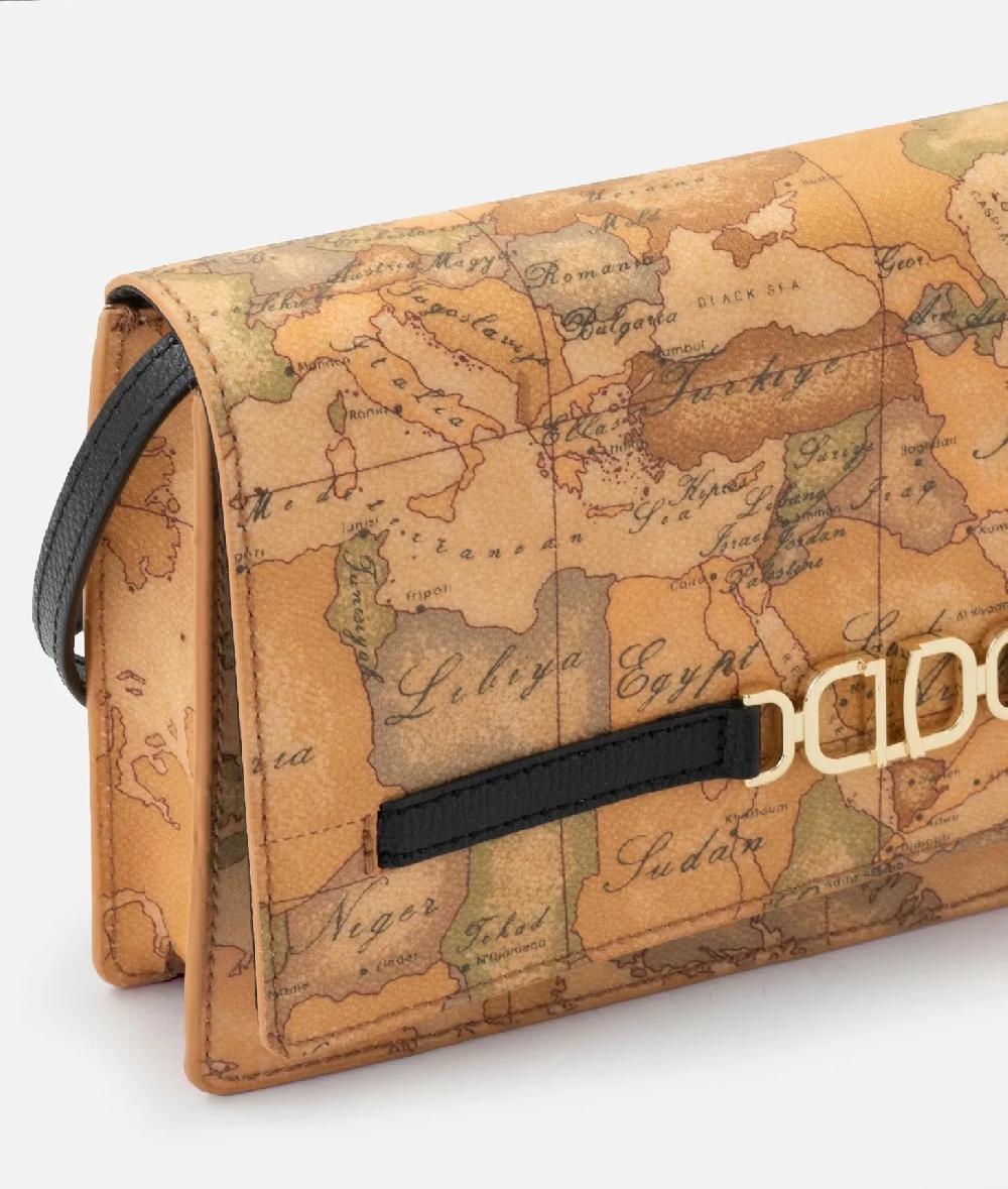 Alviero Martini 1a Classe 3D Geo Pochette Con Patta E Tracolla Nera