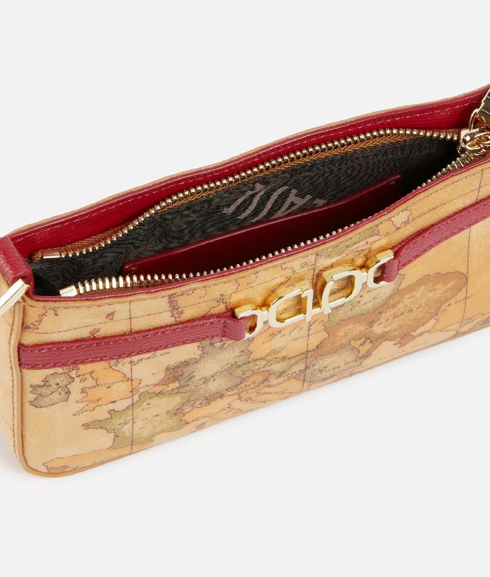 Alviero Martini 1a Classe 3D Geo Pochette Con Tracolla Lampone