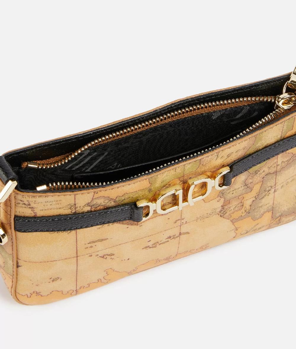 Alviero Martini 1a Classe 3D Geo Pochette Con Tracolla Nera
