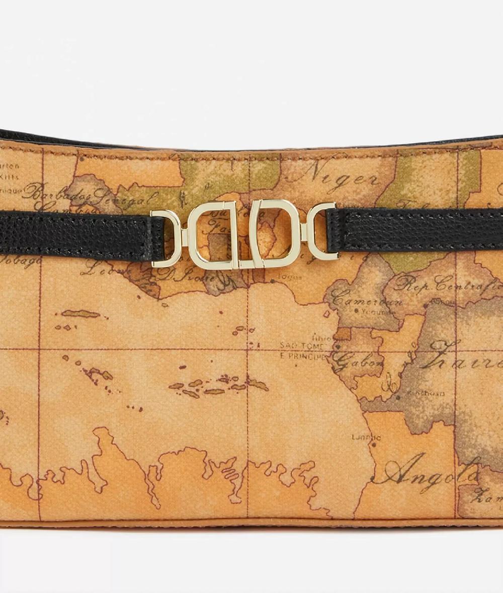 Alviero Martini 1a Classe 3D Geo Pochette Con Tracolla Nera