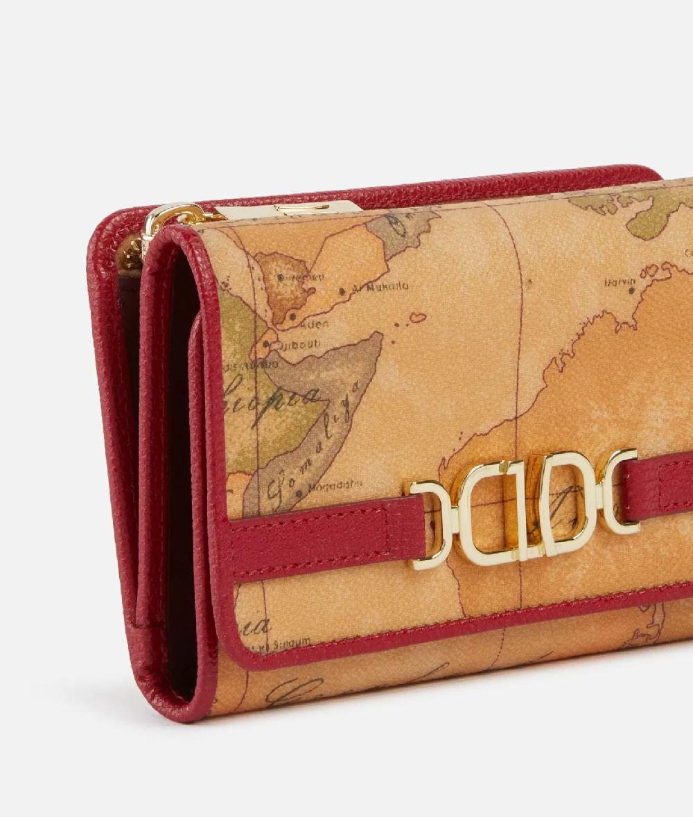 Alviero Martini 1a Classe 3D Geo Portafoglio Bifolder Medio Lampone