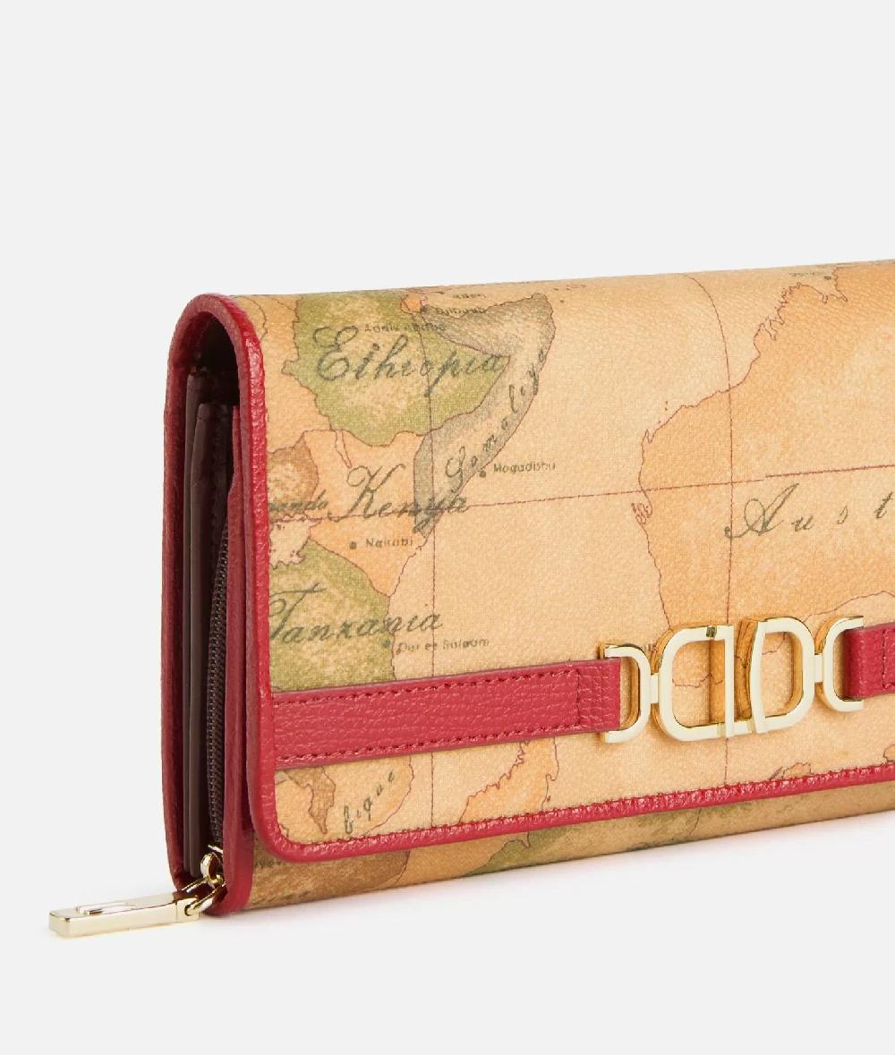 Alviero Martini 1a Classe 3D Geo Portafoglio Lampone