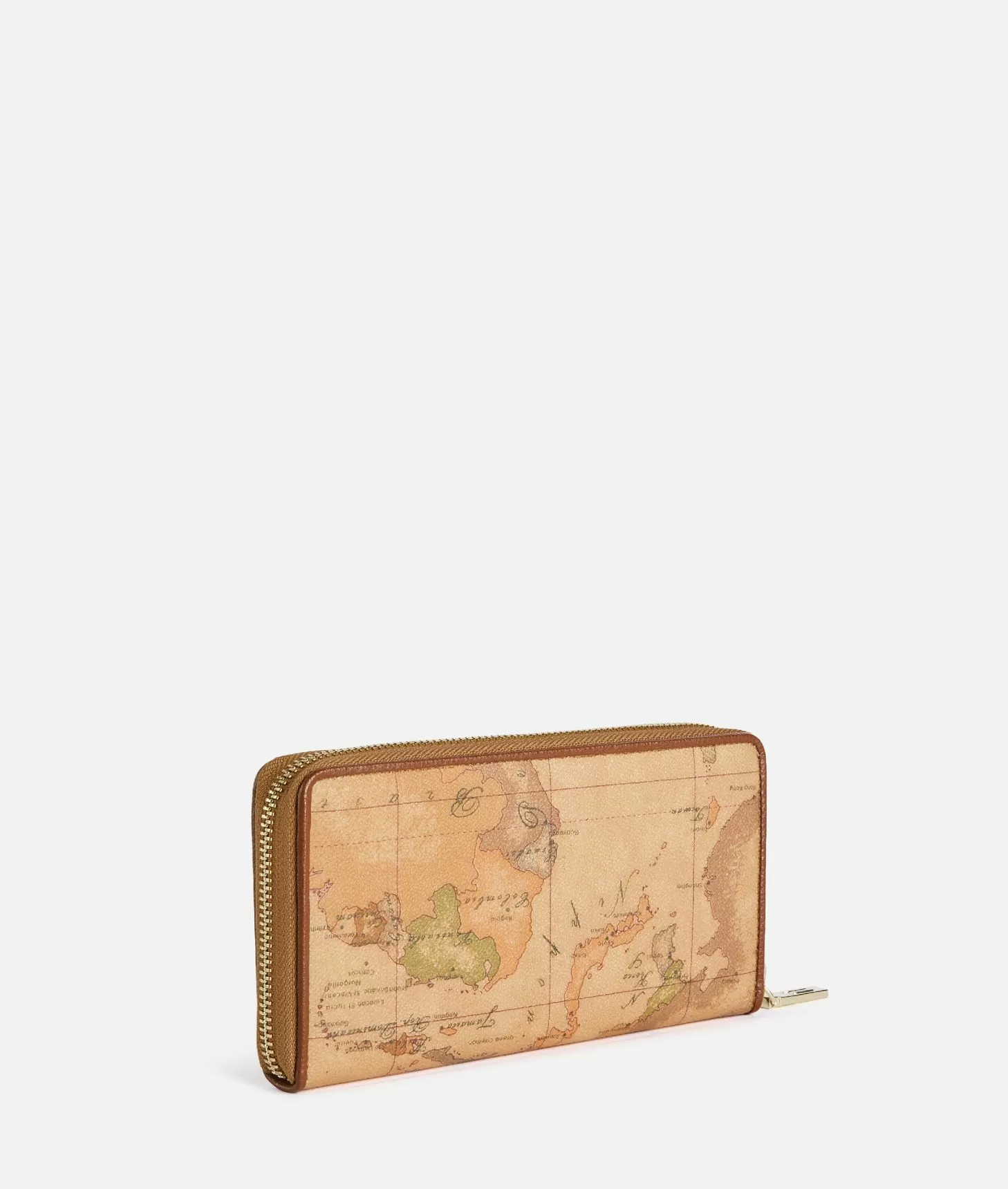 Alviero Martini 1a Classe 3D Geo Portafoglio Zip Around Castagna