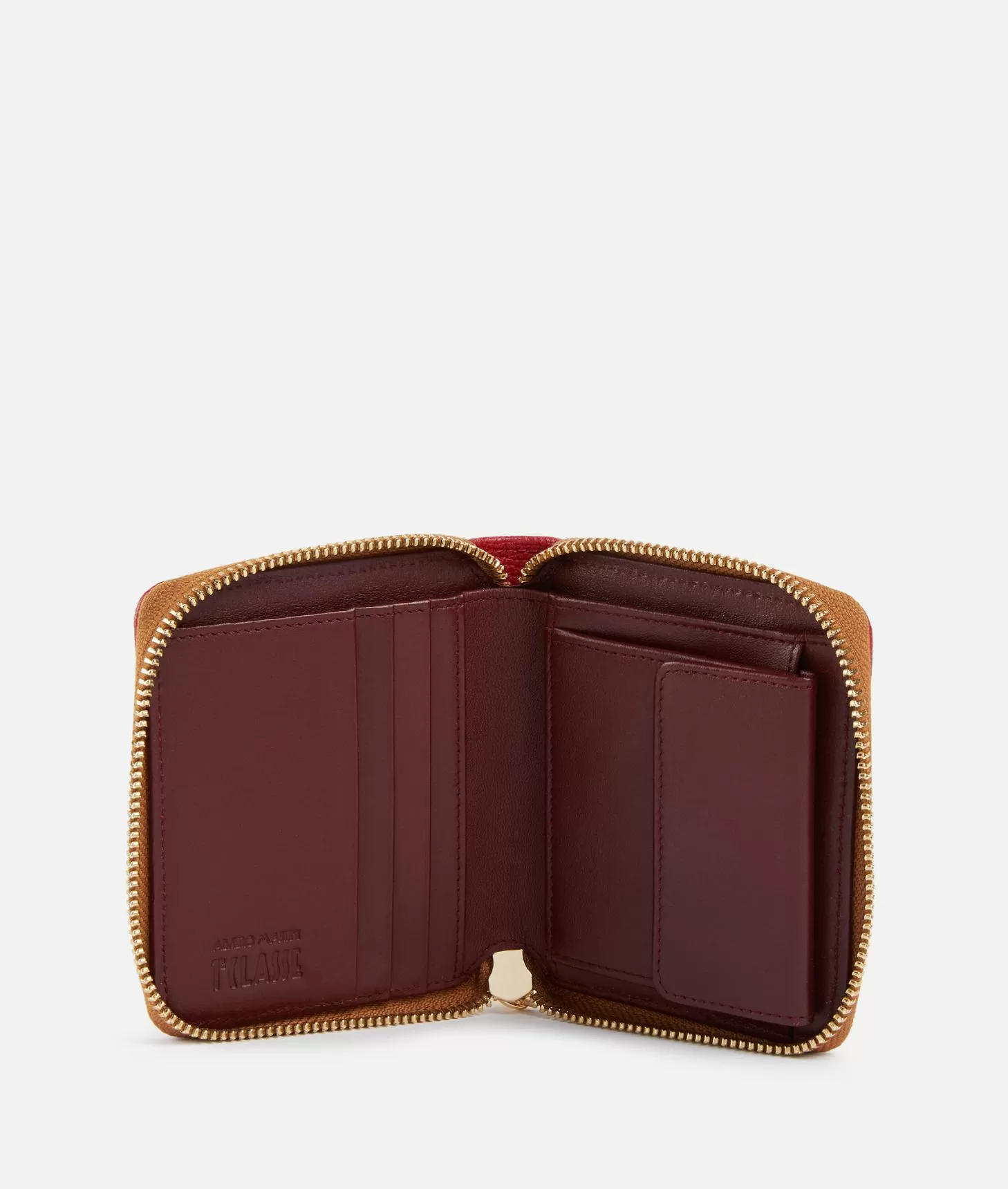 Alviero Martini 1a Classe 3D Geo Portafoglio Zip Around Piccolo Lampone