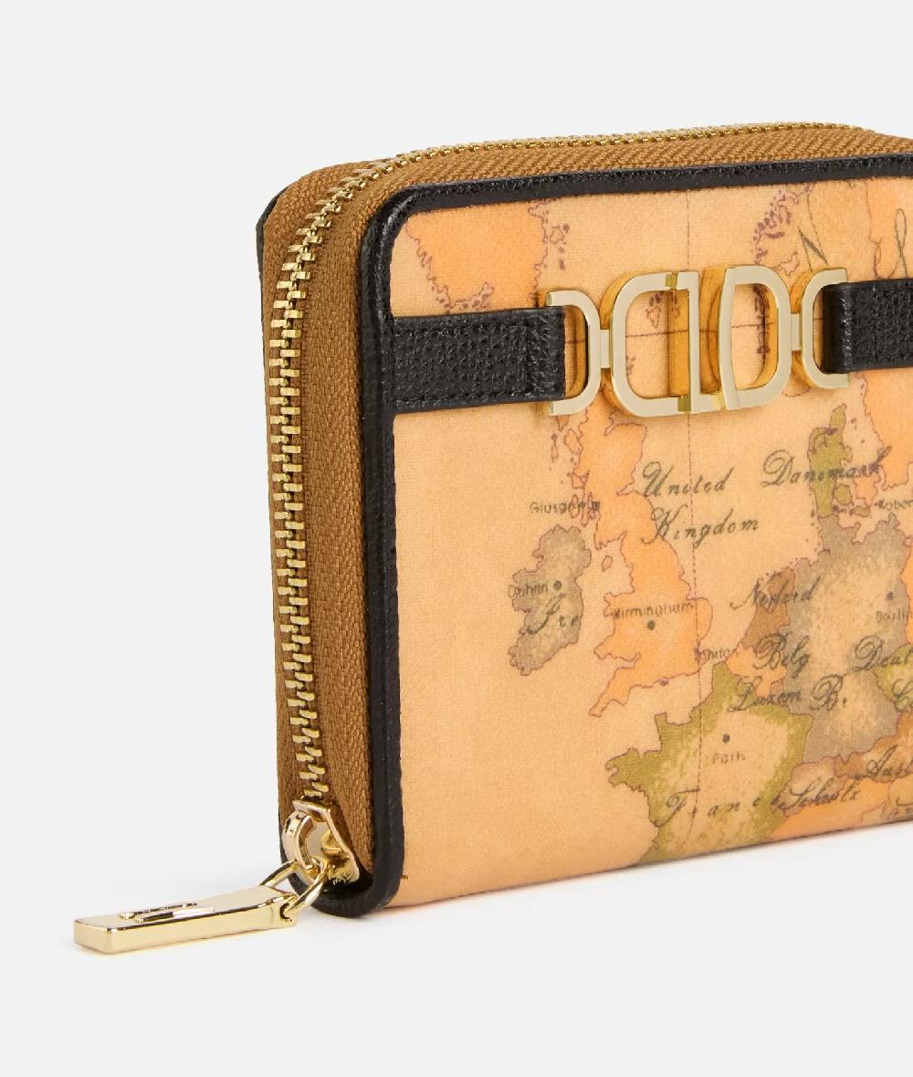 Alviero Martini 1a Classe 3D Geo Portafoglio Zip Around Piccolo Nero