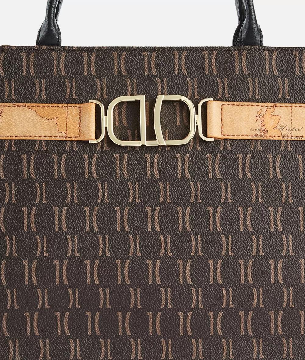 Alviero Martini 1a Classe 3D Monogram Borsa A Mano Con Tracolla Nera