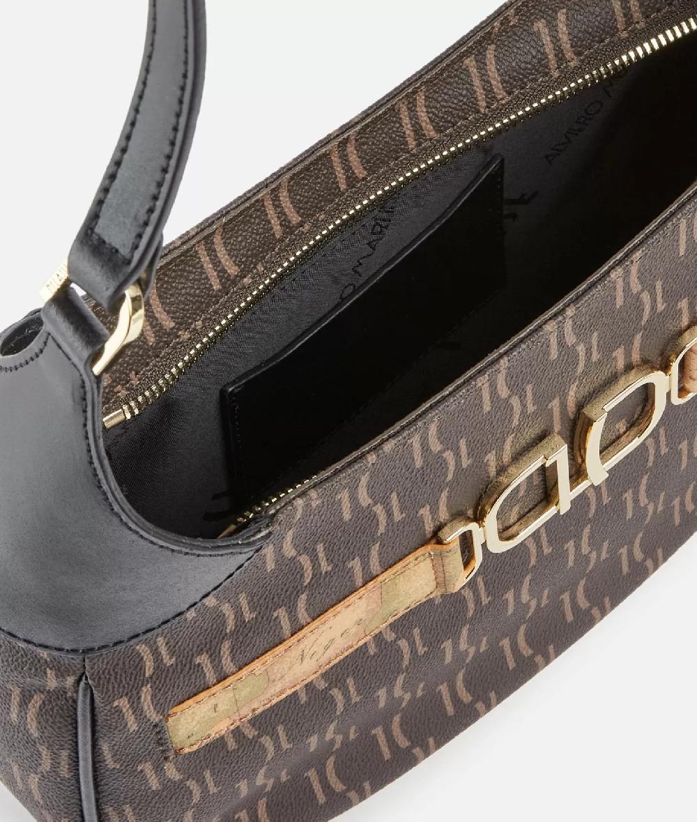 Alviero Martini 1a Classe 3D Monogram Borsa Sottospalla Nera