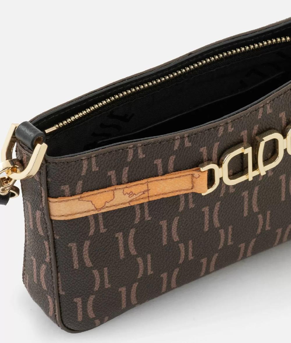Alviero Martini 1a Classe 3D Monogram Pochette Con Tracolla Nera
