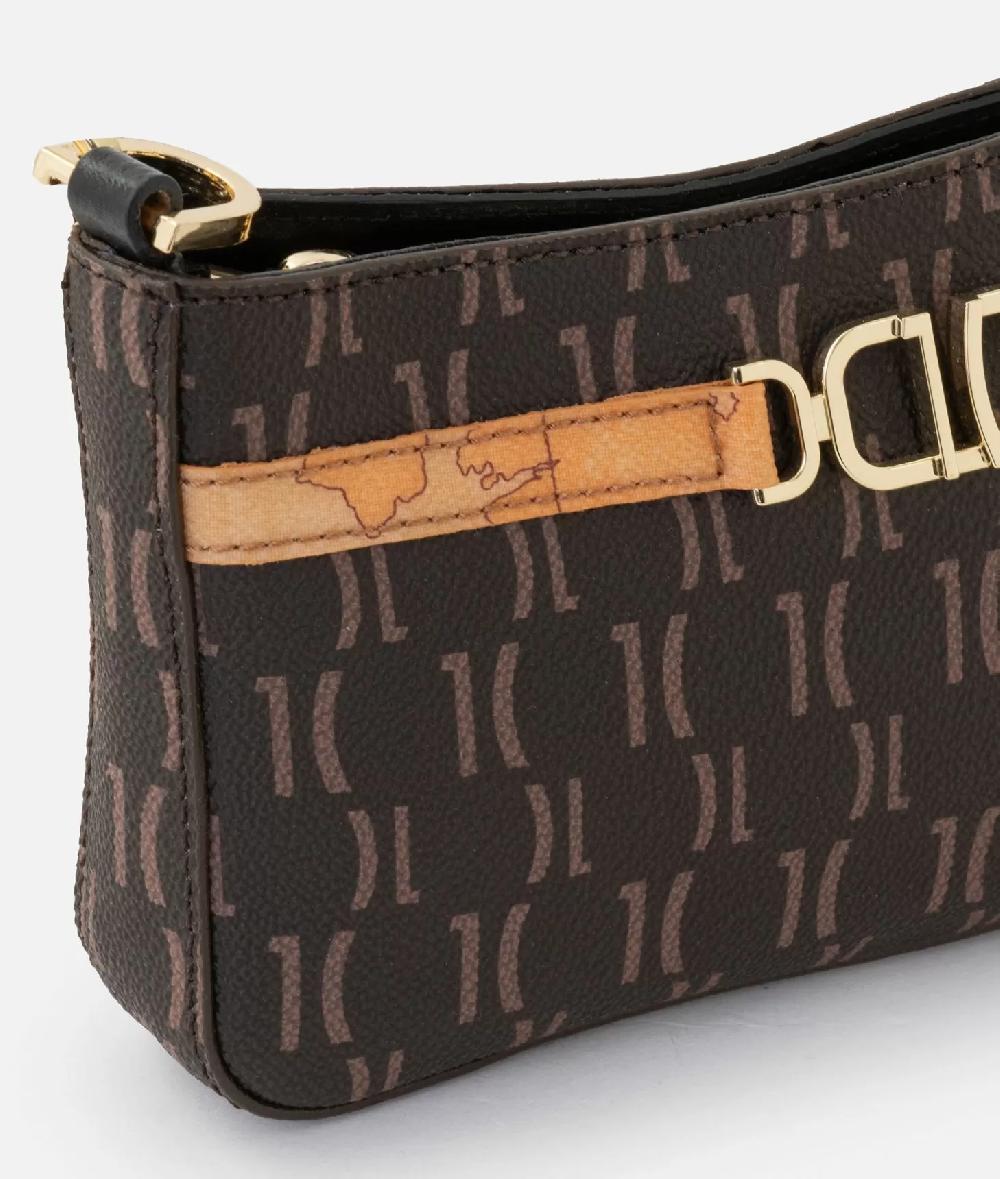 Alviero Martini 1a Classe 3D Monogram Pochette Con Tracolla Nera