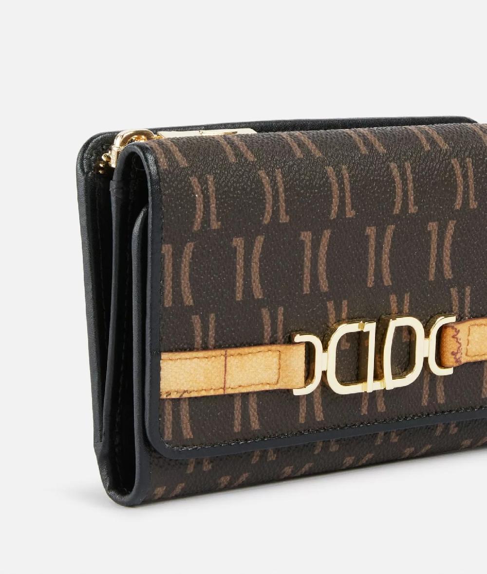 Alviero Martini 1a Classe 3D Monogram Portafoglio Bifolder Medio Nero