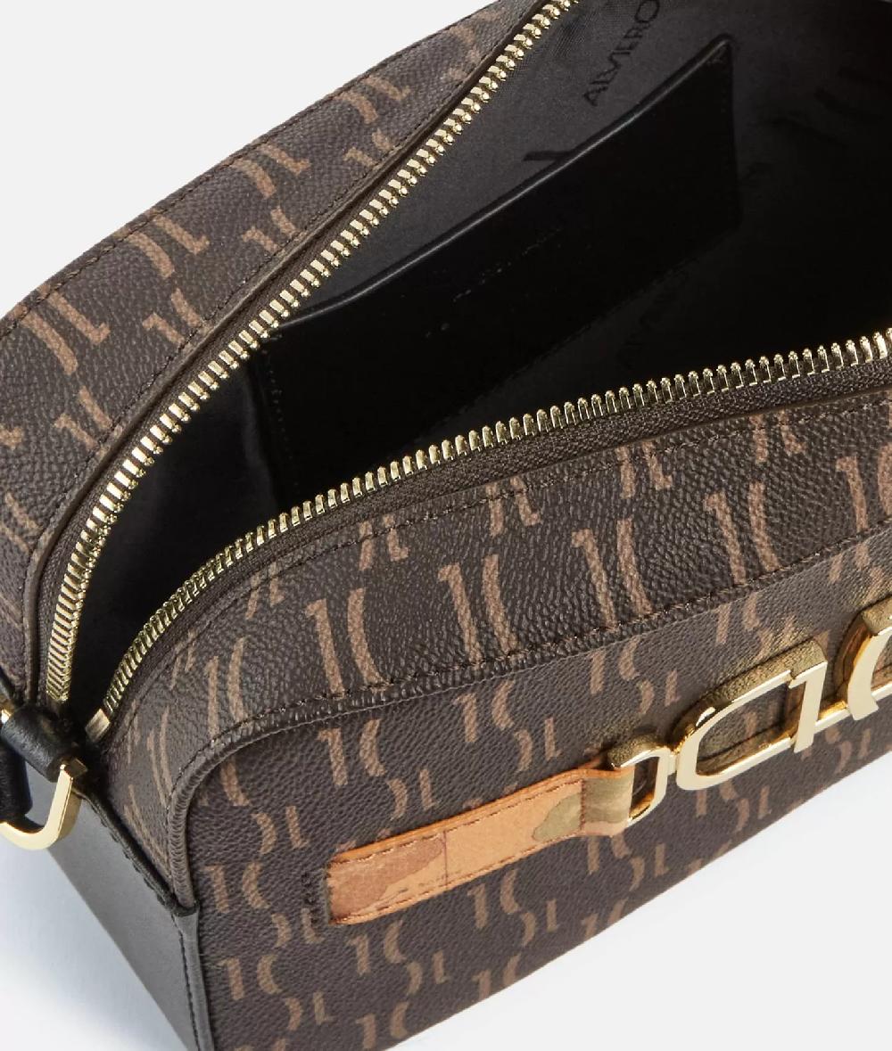 Alviero Martini 1a Classe 3D Monogram Tracollina Reporter Nera