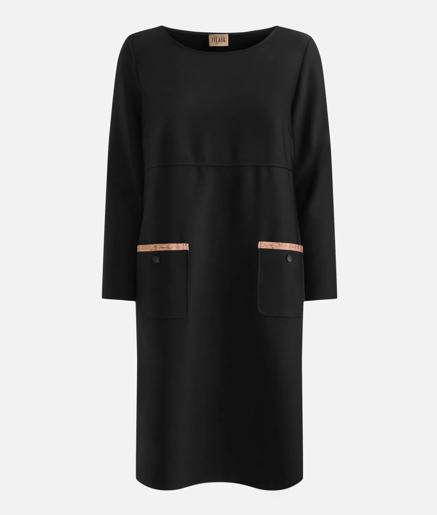 Alviero Martini 1a Classe Abito A Sacchetto In Cavallery Nero