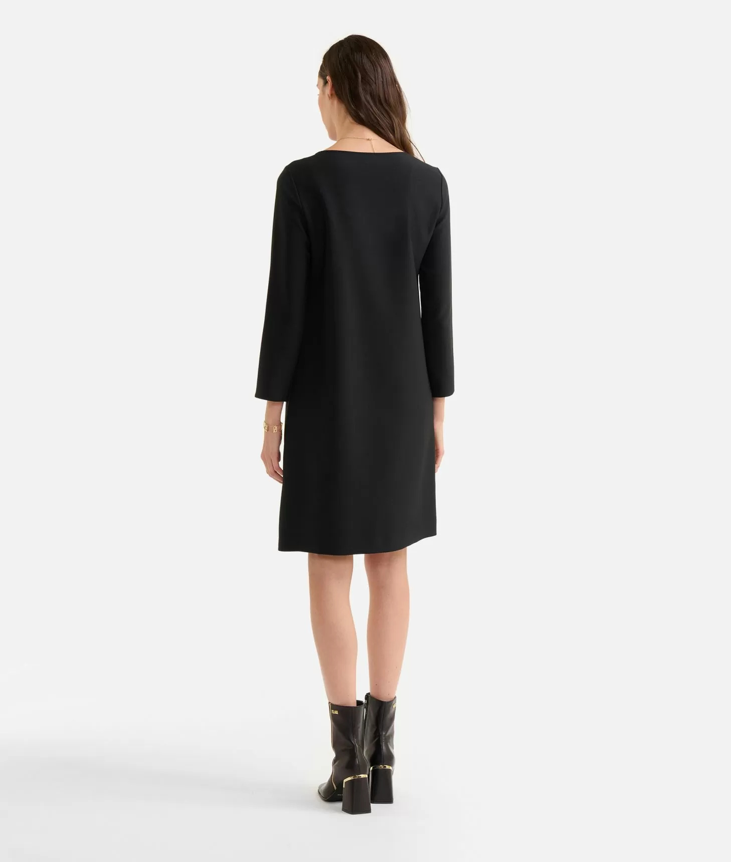 Alviero Martini 1a Classe Abito A Sacchetto In Cavallery Nero