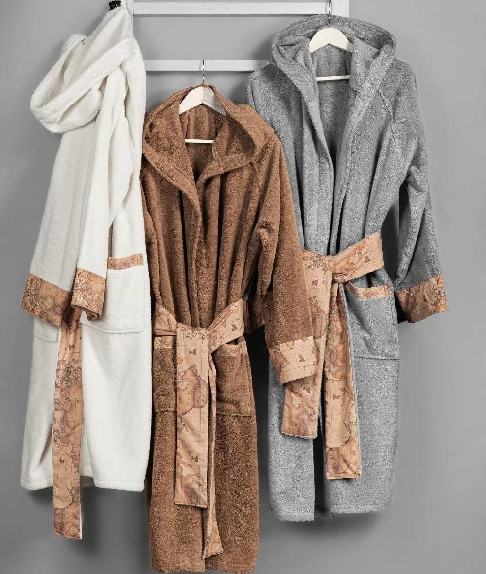 Alviero Martini 1a Classe Accappatoio Con Cappuccio Tortora