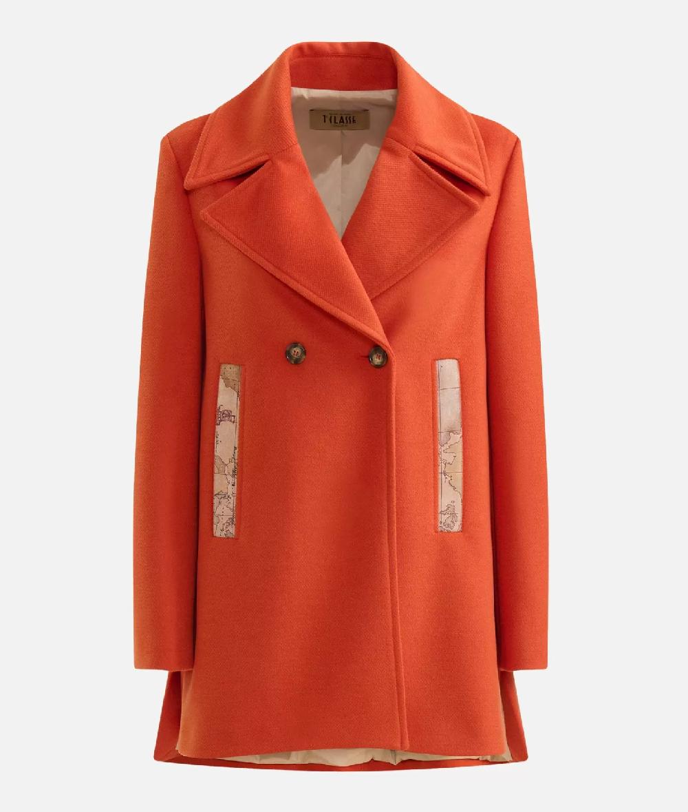 Alviero Martini 1a Classe Caban In Velour Mattone