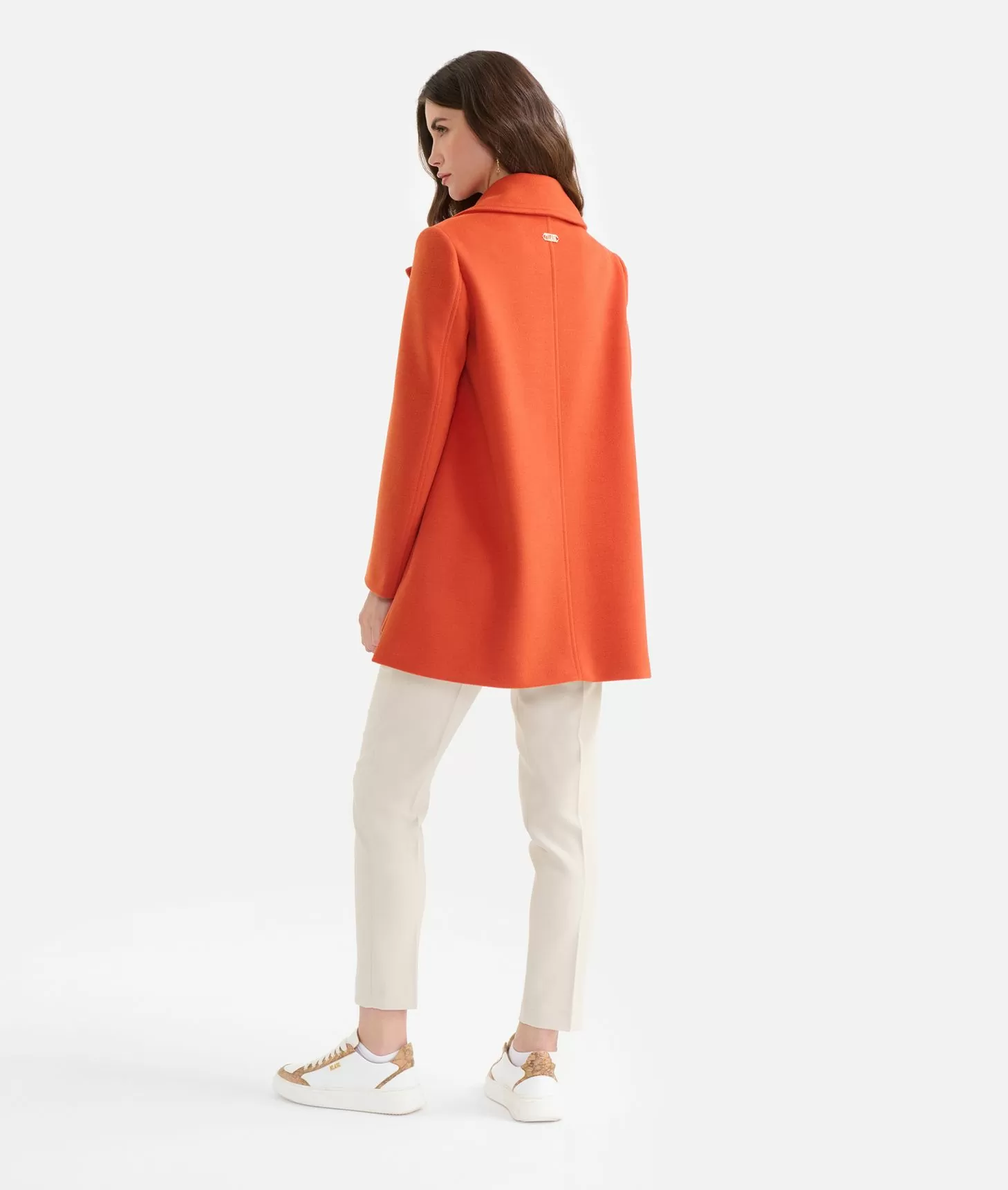 Alviero Martini 1a Classe Caban In Velour Mattone