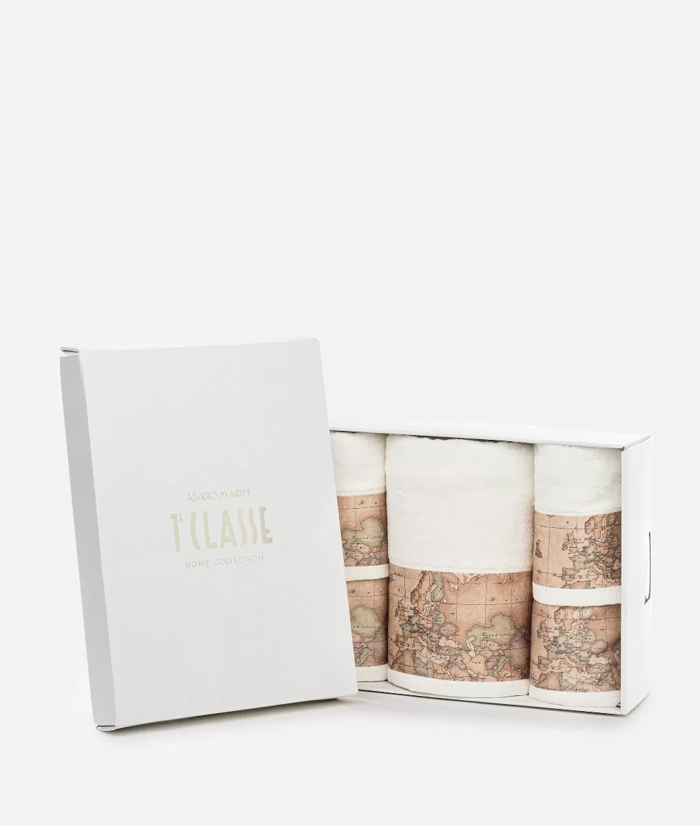 Alviero martini 1a classe Set 5 asciugamani Bianco