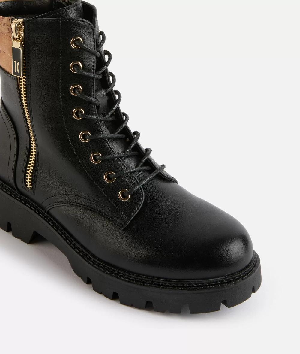 Alviero Martini 1a Classe Anfibi In Eco Nappa Con Dettaglio Zip 1C Neri