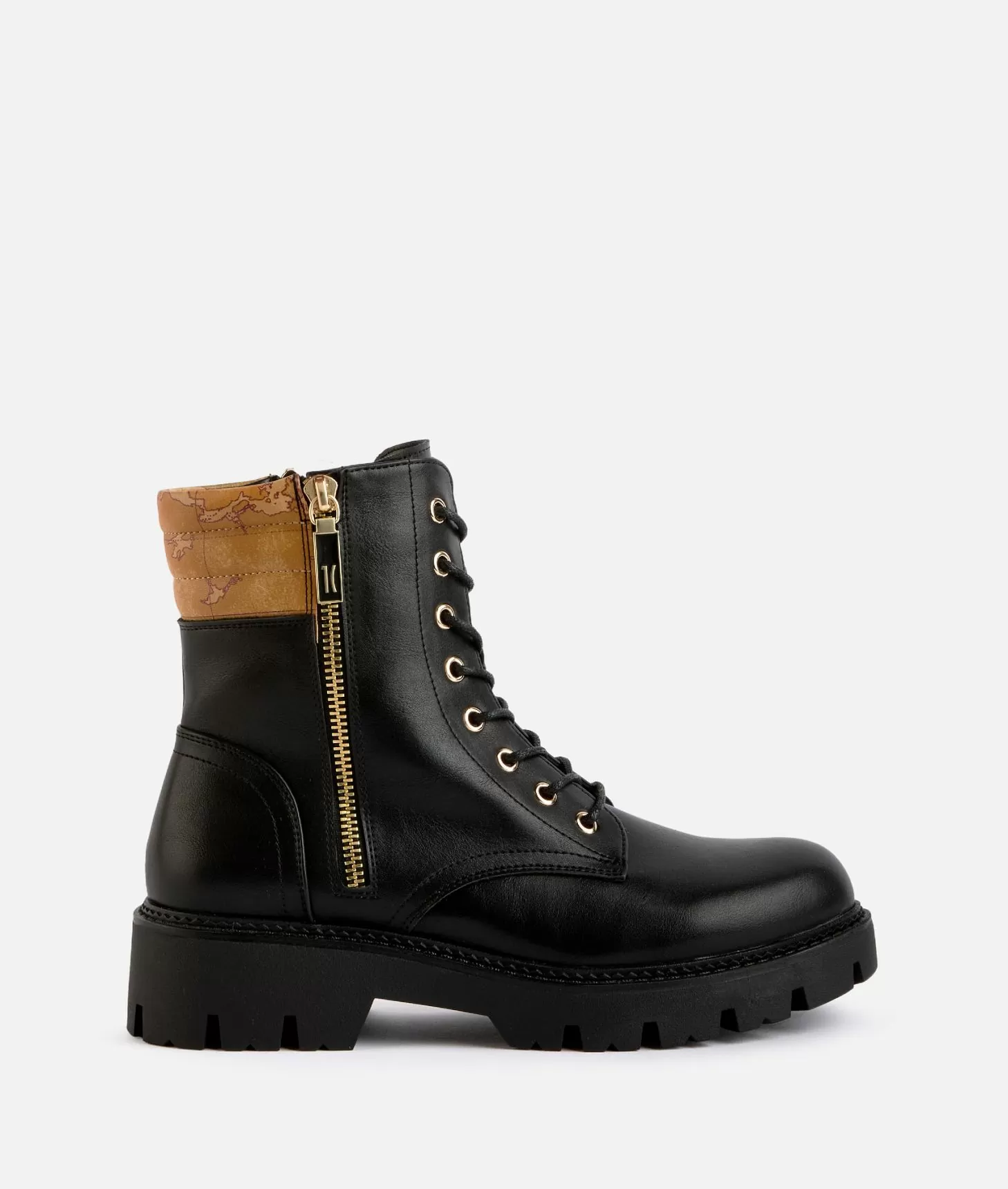 Alviero martini 1a classe Anfibi in eco nappa con dettaglio zip 1C Neri