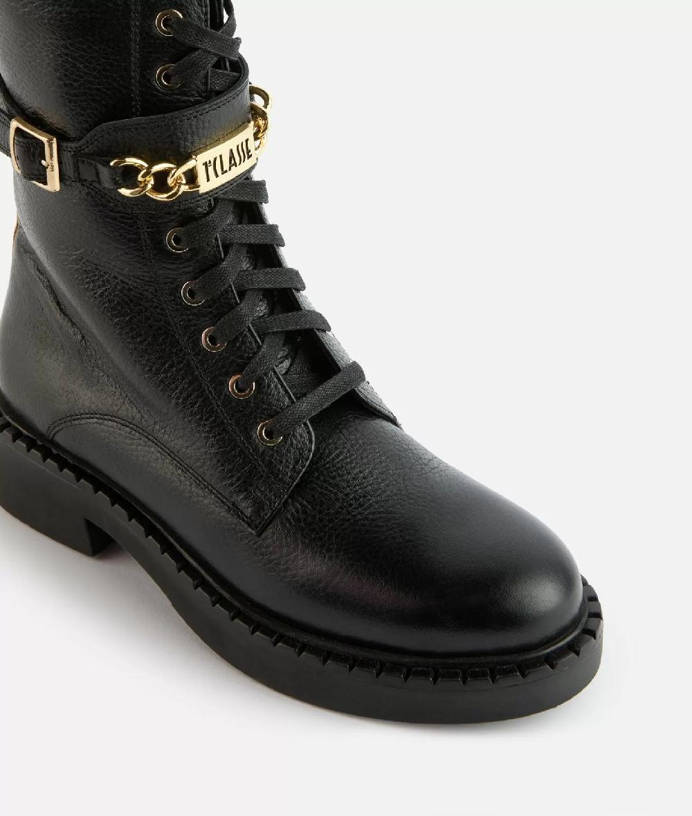 Alviero Martini 1a Classe Anfibi In Pelle Granata Con Morsetto 1ᴬ Classe Neri