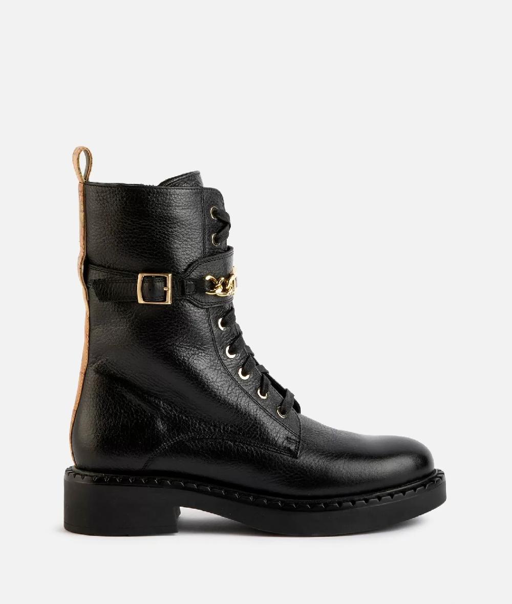 Alviero martini 1a classe Anfibi in pelle granata con morsetto 1ᴬ Classe Neri