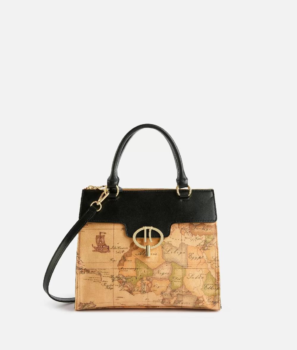 Alviero martini 1a classe Around Geo borsa a mano con tracolla Nera