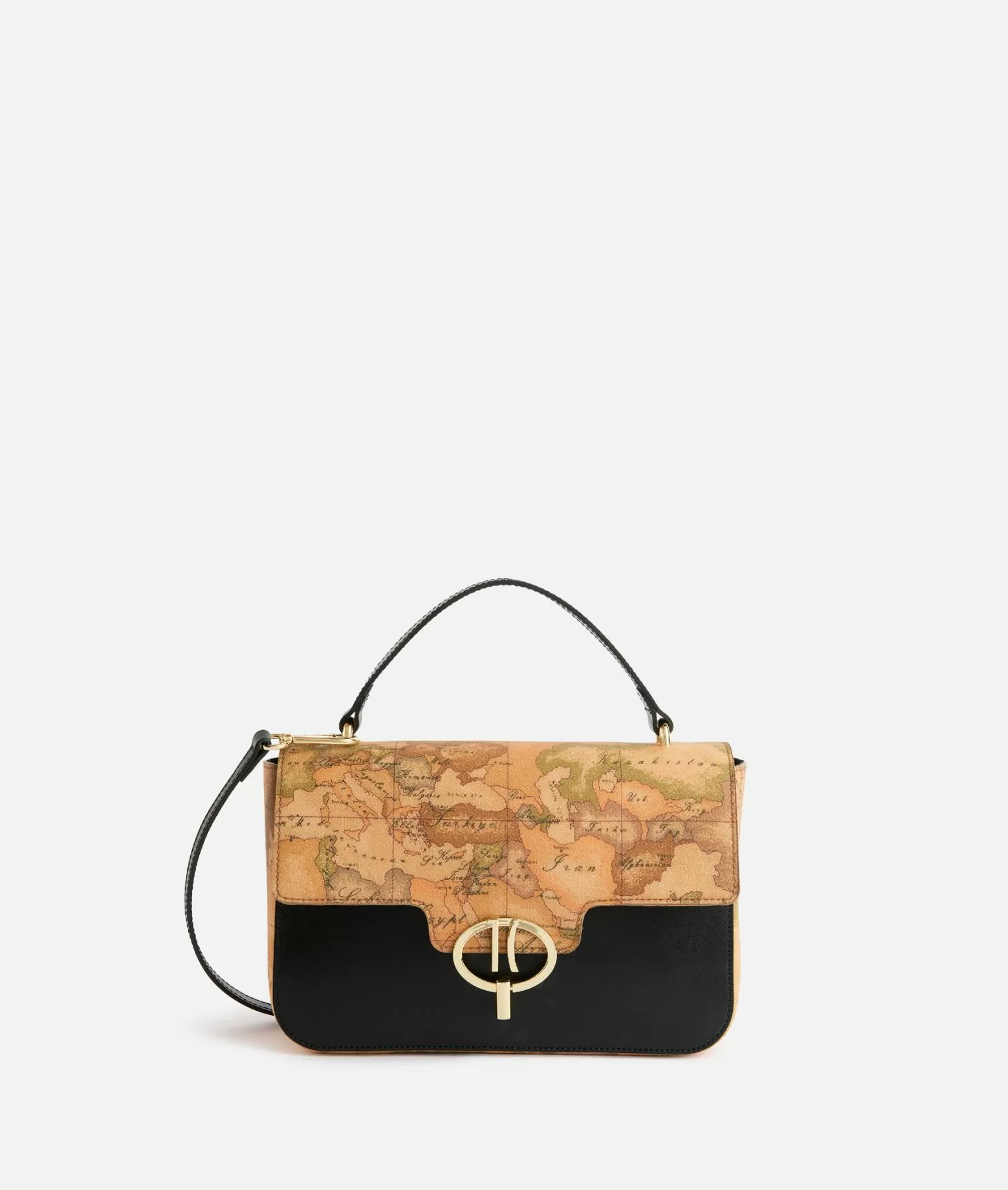 Alviero martini 1a classe Around Geo tracolla con patta Nera