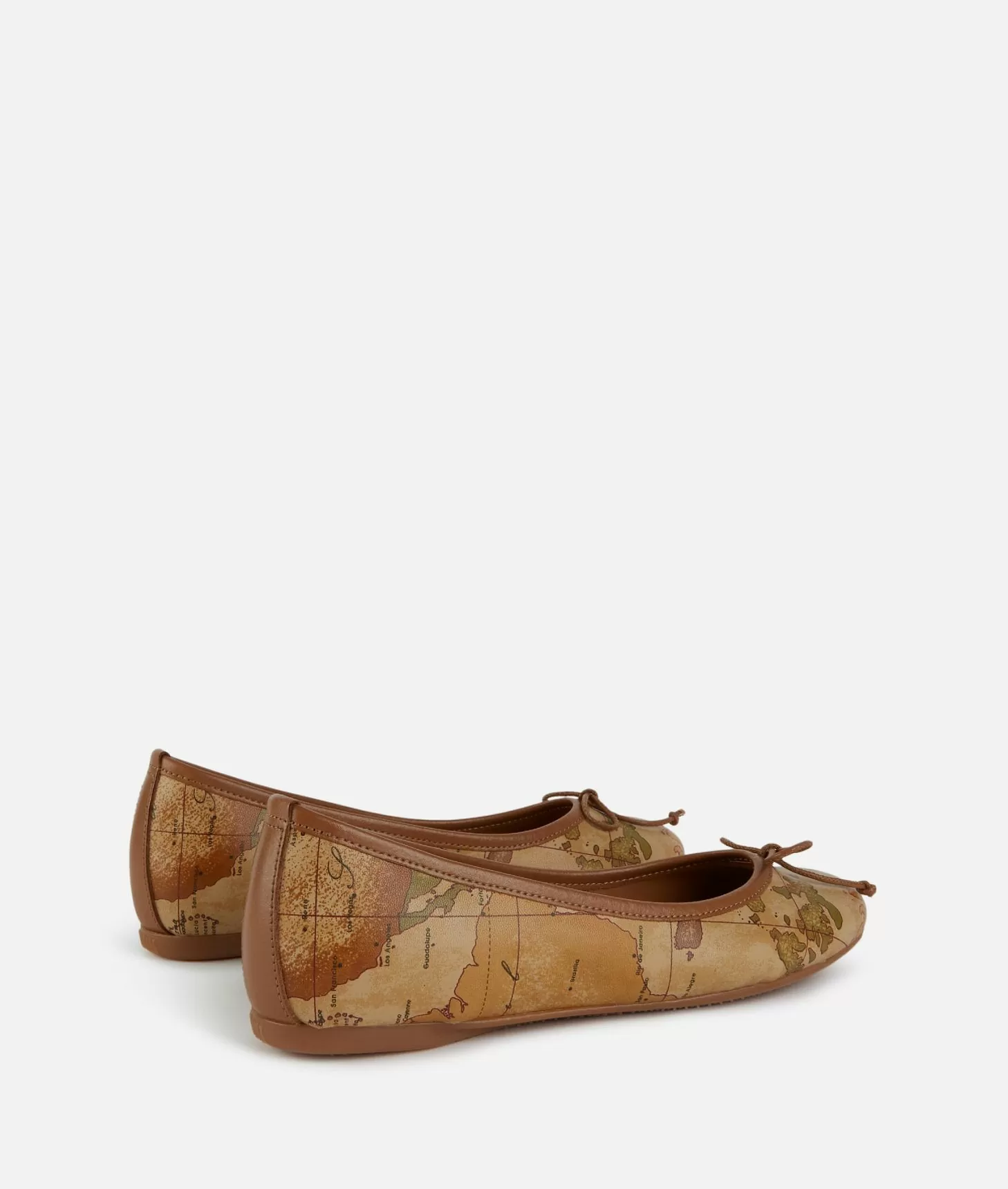 Alviero Martini 1a Classe Ballerine In Tessuto Stampa Geo Classic