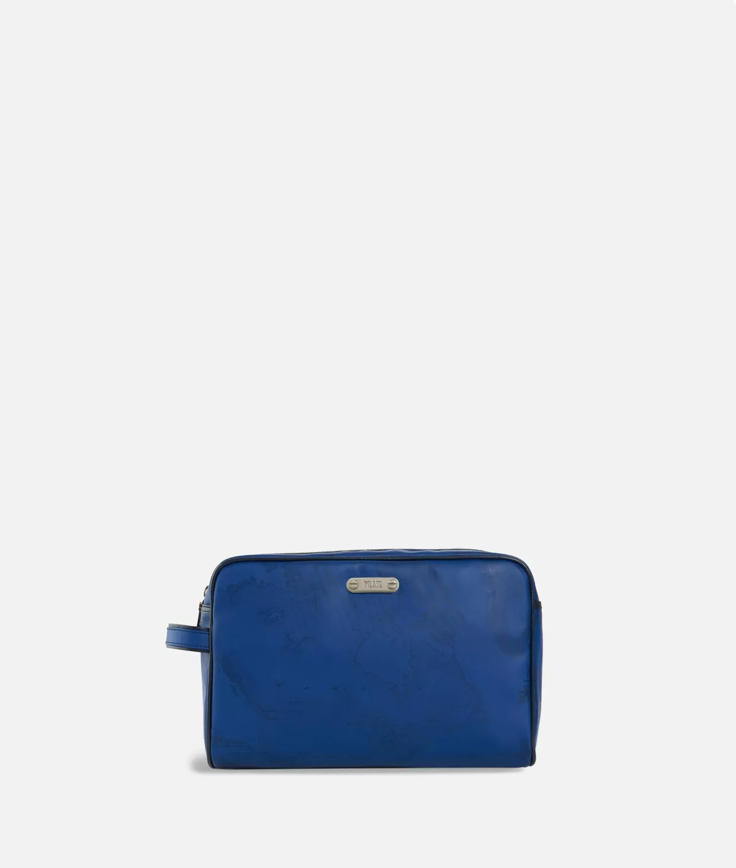 Alviero martini 1a classe Beauty case in tessuto Geo blu