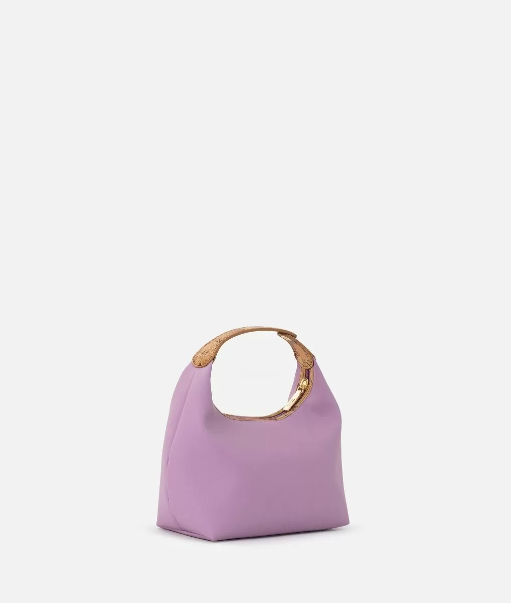 Alviero Martini 1a Classe Beauty Piccolo Con Manicotto In Tessuto Granato Sintetico Lavanda