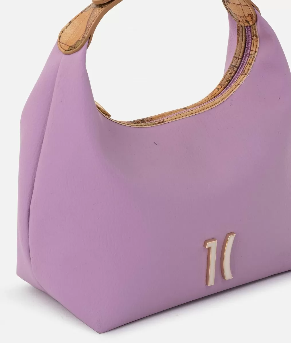 Alviero Martini 1a Classe Beauty Piccolo Con Manicotto In Tessuto Granato Sintetico Lavanda