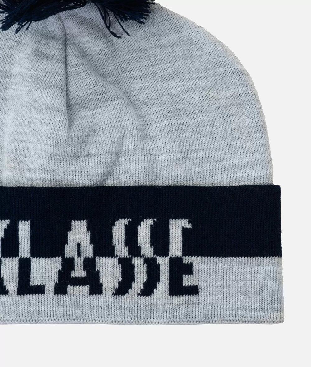 Alviero Martini 1a Classe Berretto Bicolor Con Logo Blu Zaffiro