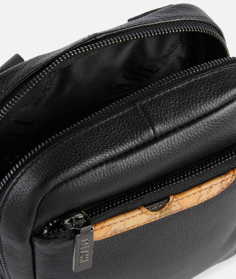 Alviero Martini 1a Classe Beta Leather Bandoliera Piccola Nera