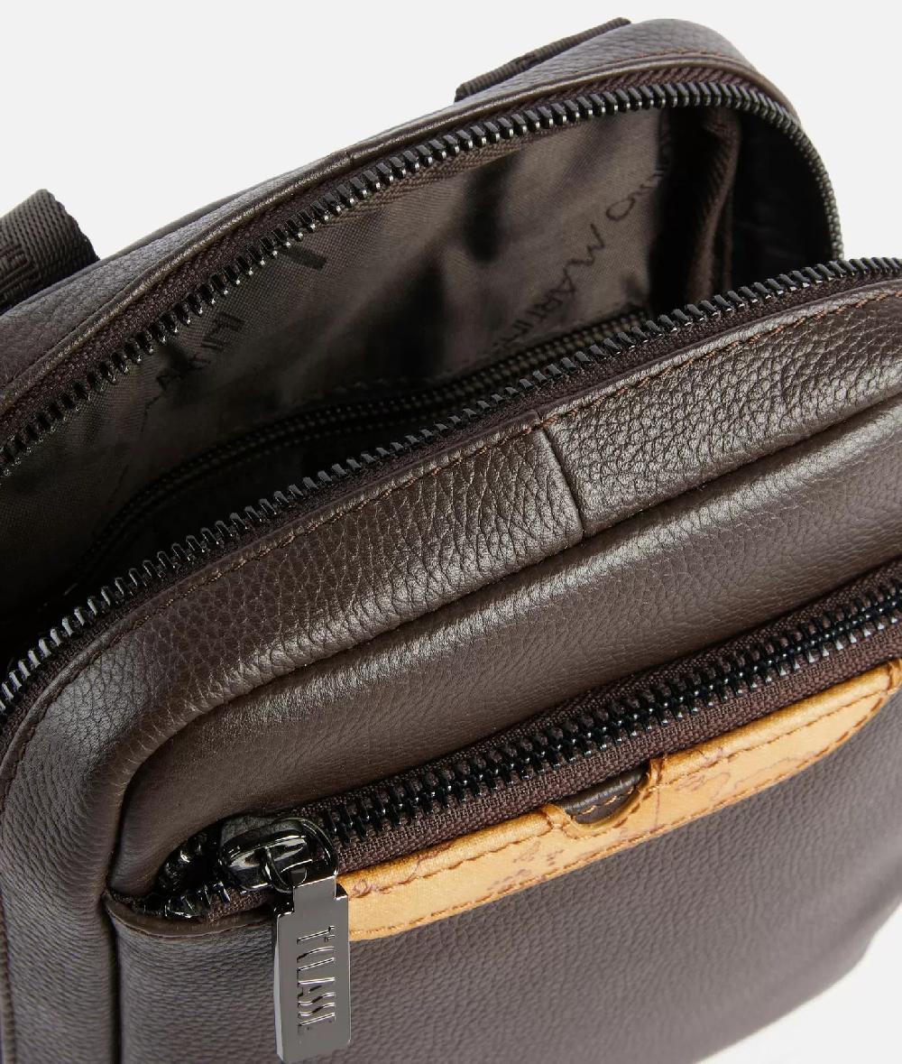 Alviero Martini 1a Classe Beta Leather Bandoliera Piccola Testa Di Moro