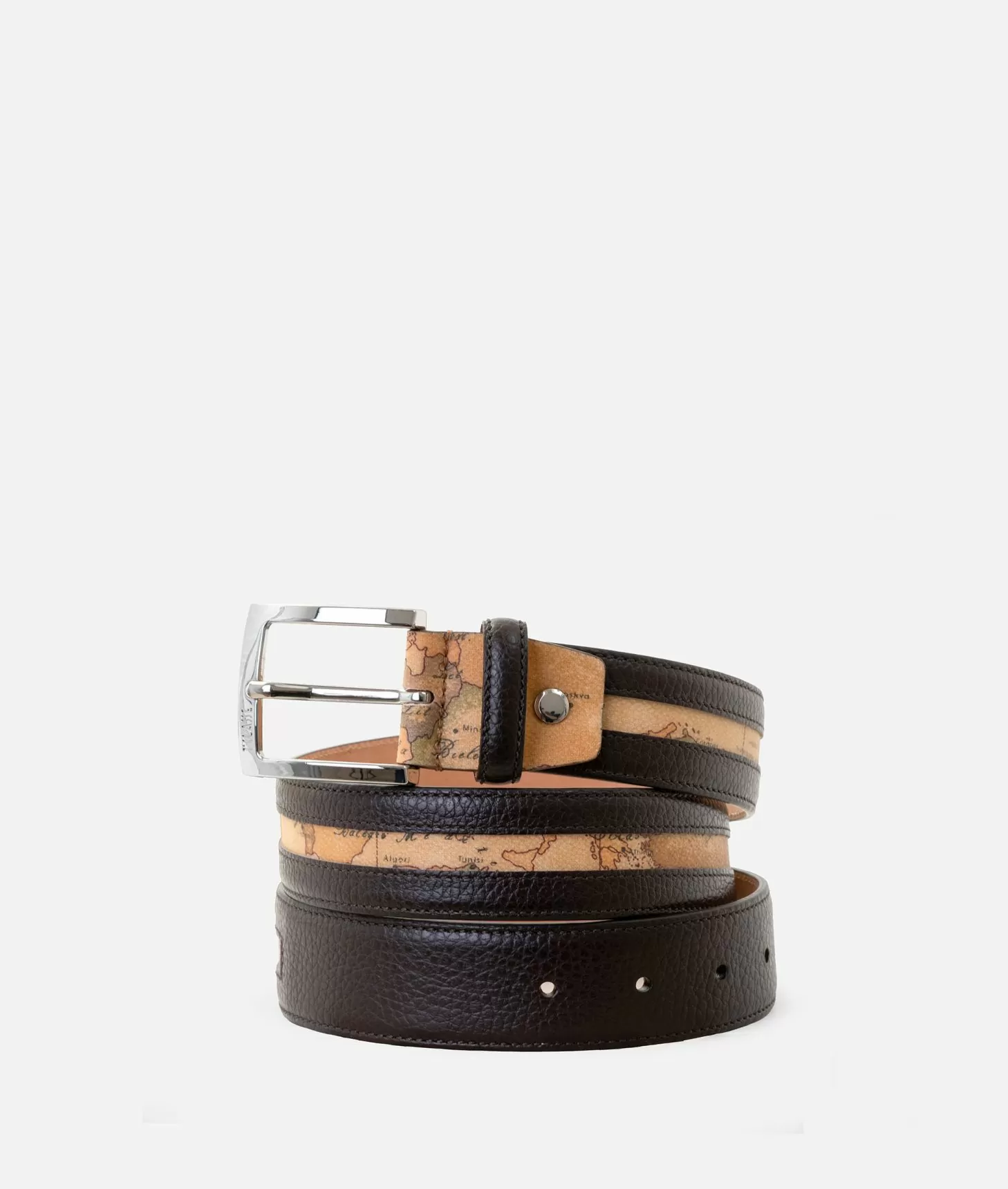 Alviero martini 1a classe Beta Leather cintura uomo Testa Di Moro