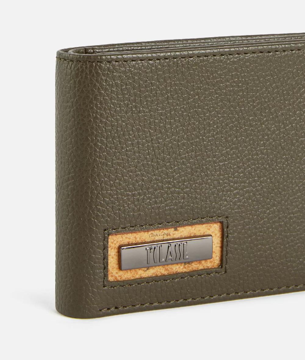Alviero Martini 1a Classe Beta Leather Portafoglio Medio Verde Militare
