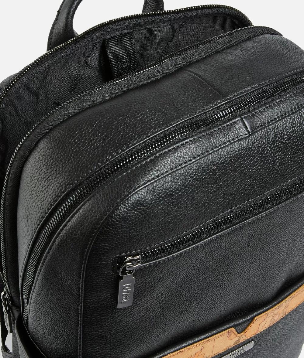 Alviero Martini 1a Classe Beta Leather Zaino Portacomputer Nero