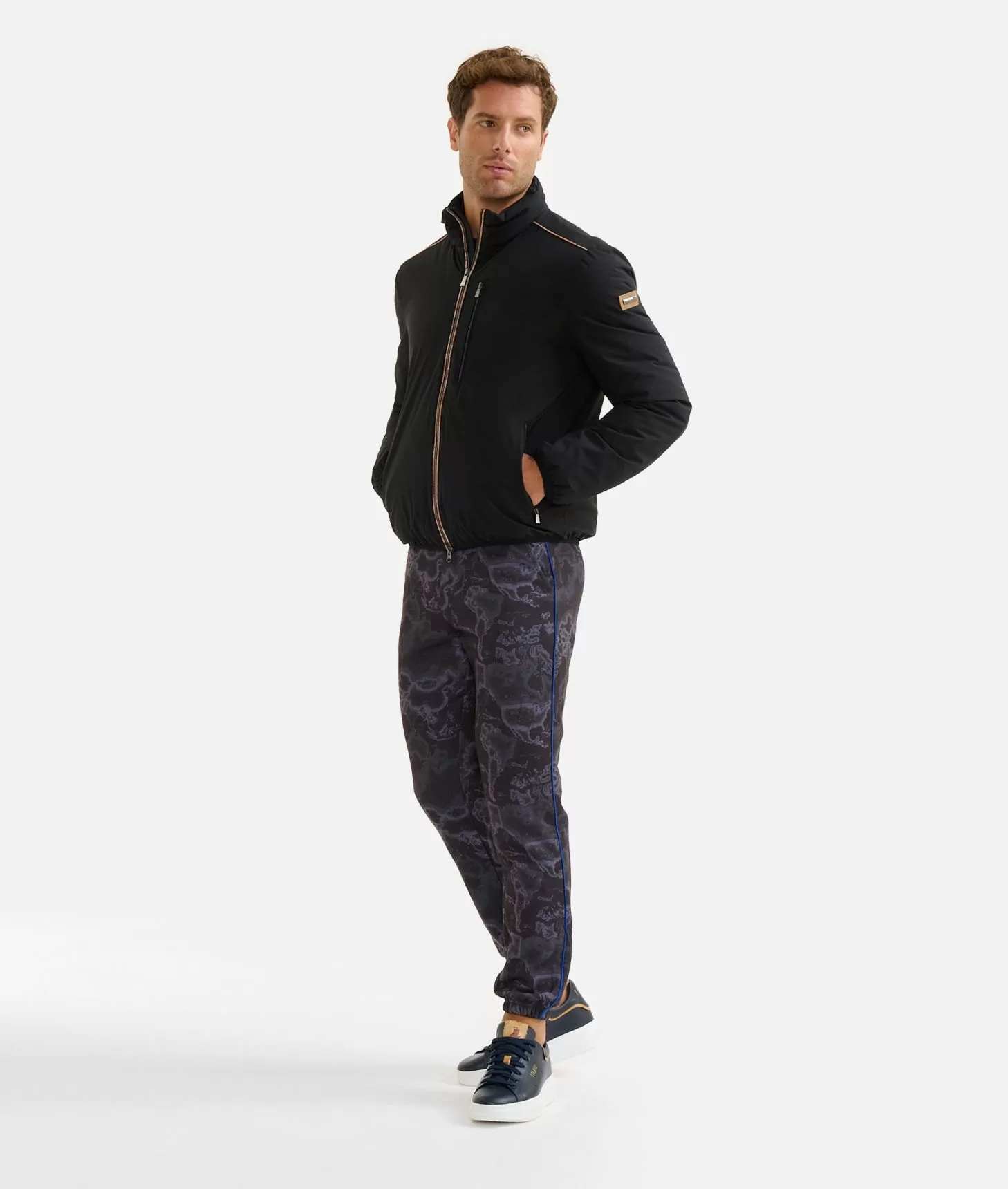 Alviero martini 1a classe Bomber con dettagli Geo Classic Nero