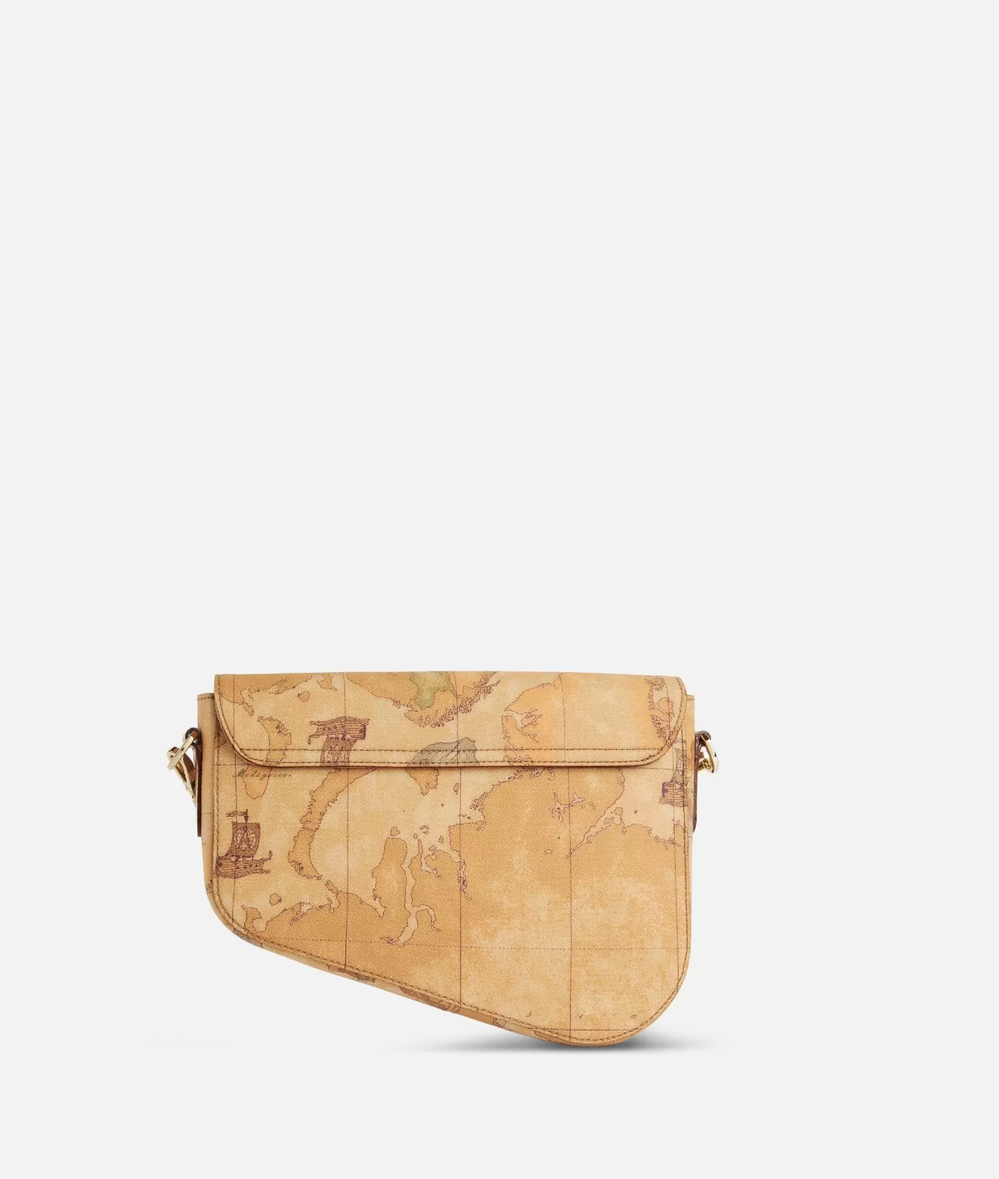 Alviero Martini 1a Classe Borsa A Tracolla Con Patta In Tessuto Stampa Geo Classic Naturale