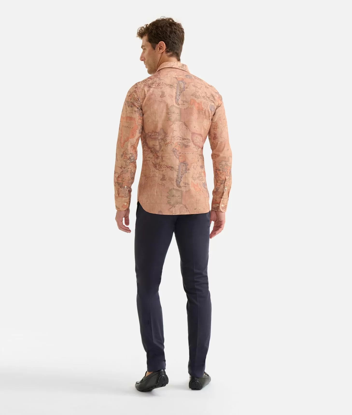 Alviero Martini 1a Classe Camicia Slim Con Stampa Geo Classic