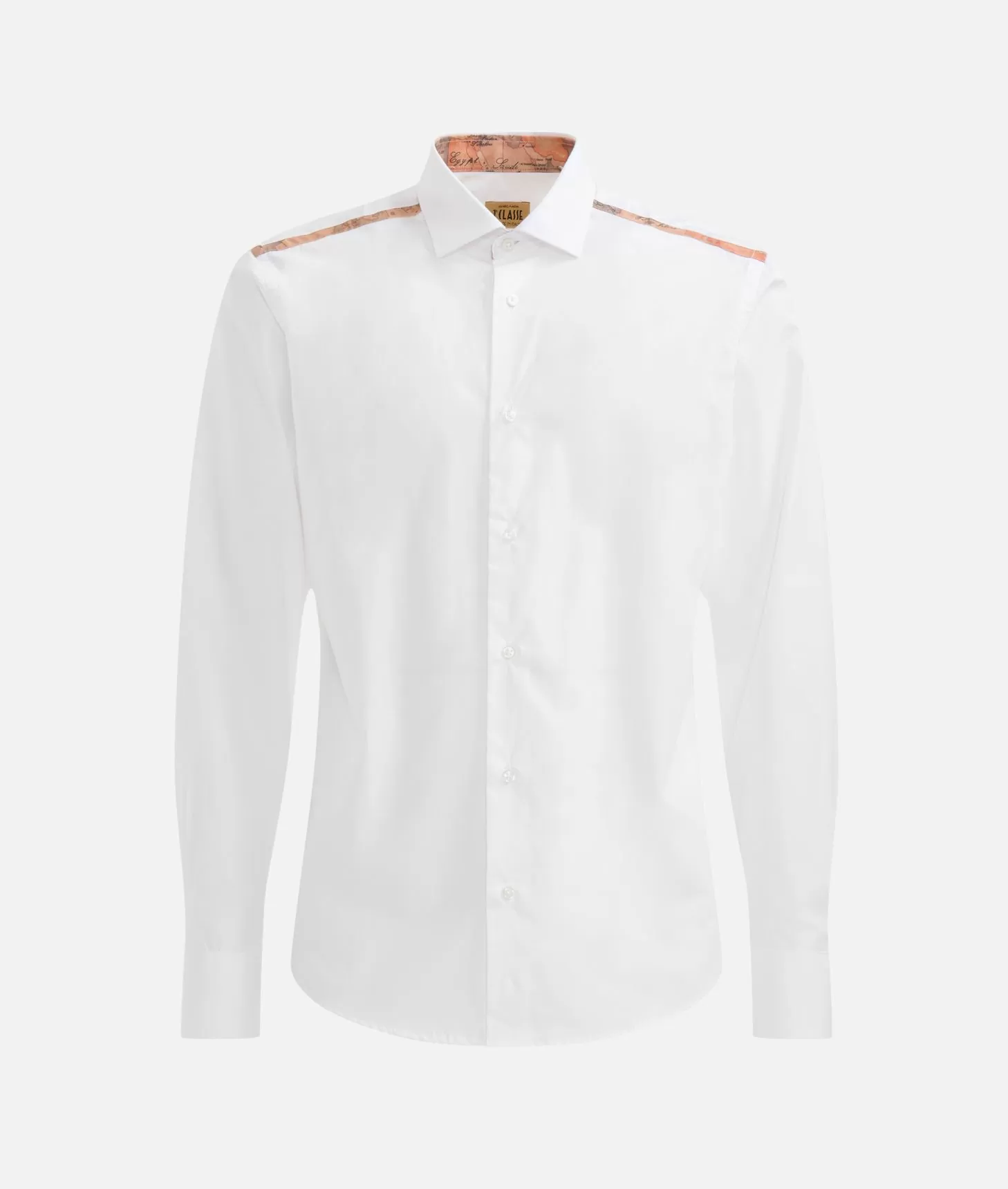 Alviero Martini 1a Classe Camicia Slim In Cotone Con Dettaglio Spalle Bianca